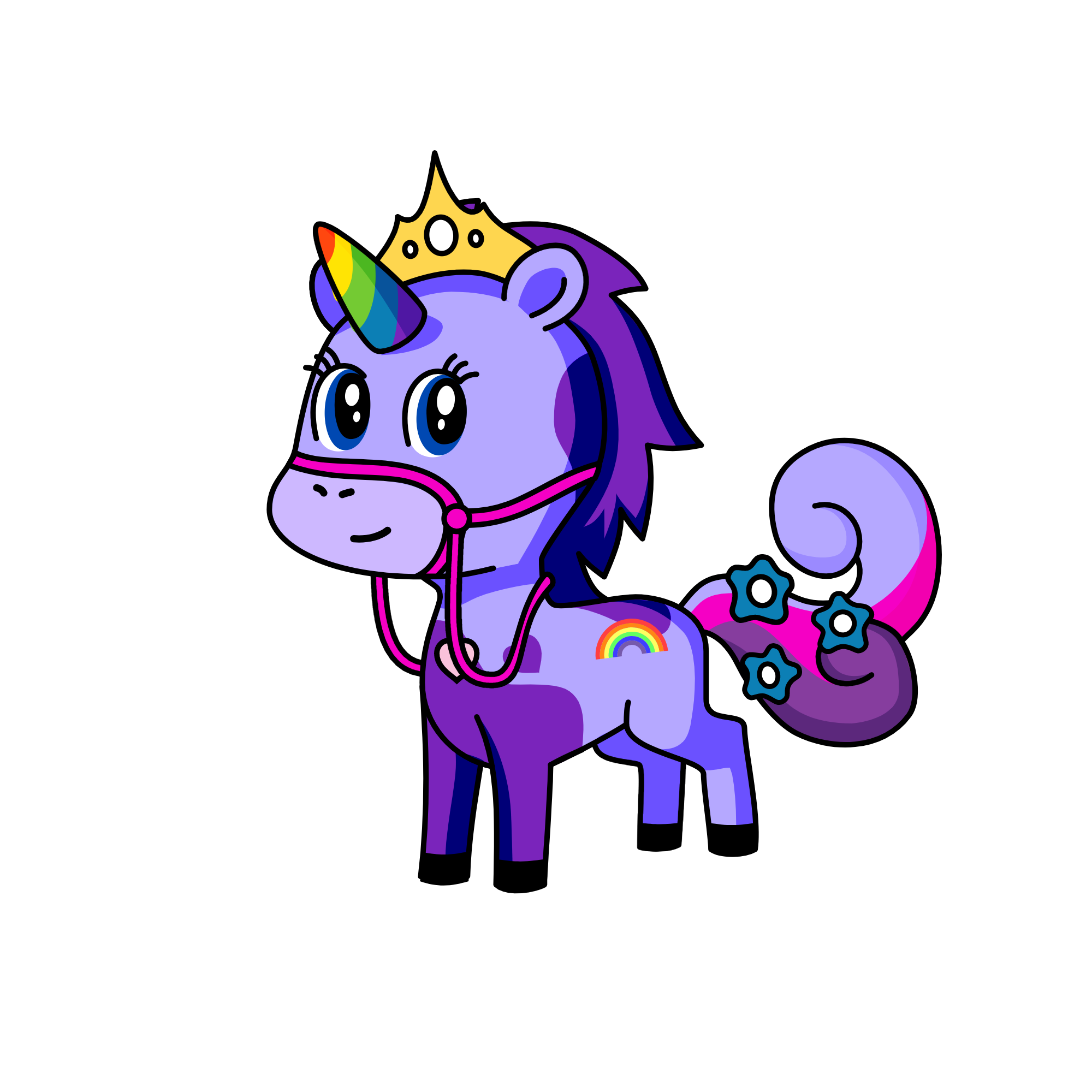 blueberry, the unicorn