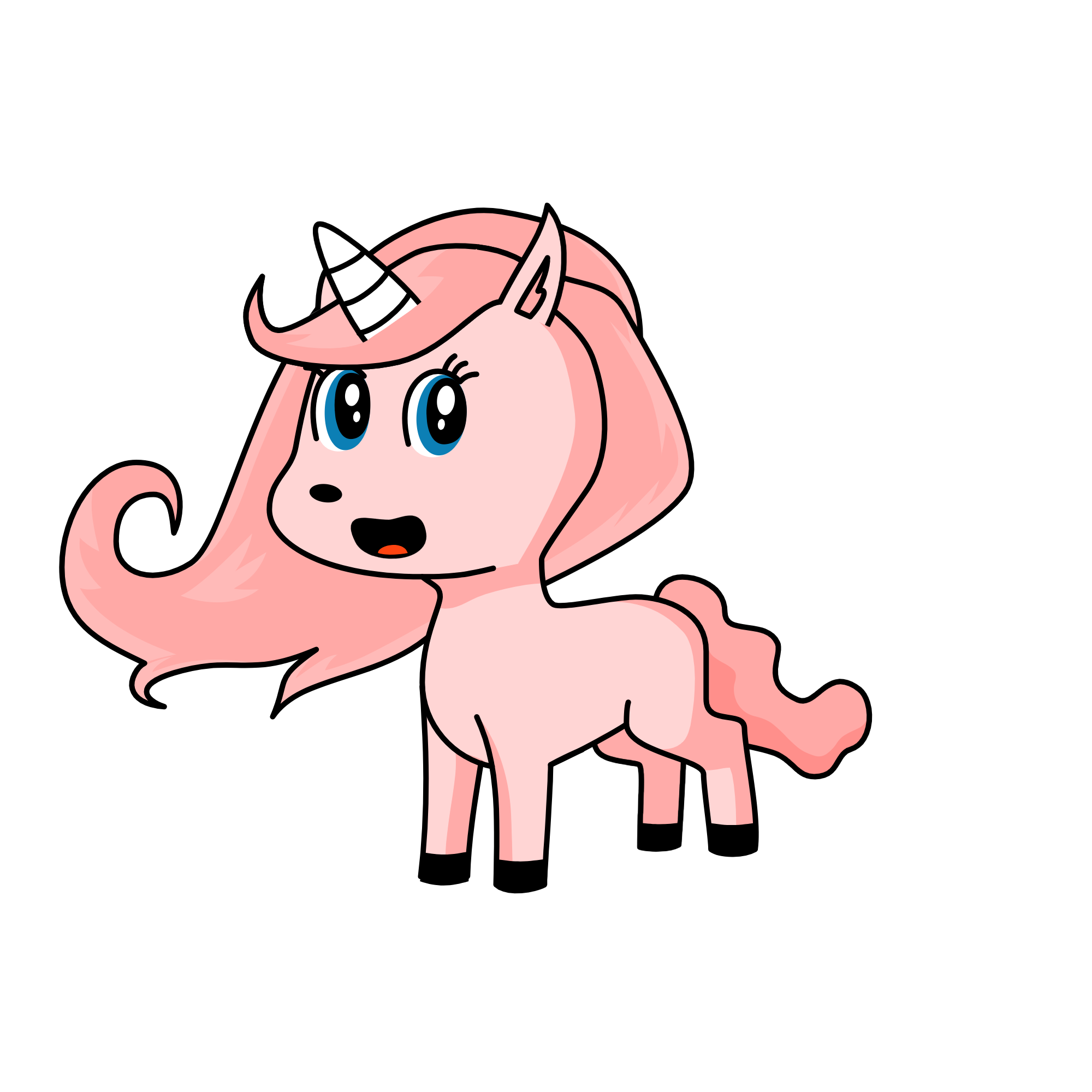 Luka as a unicorn, the unicorn
