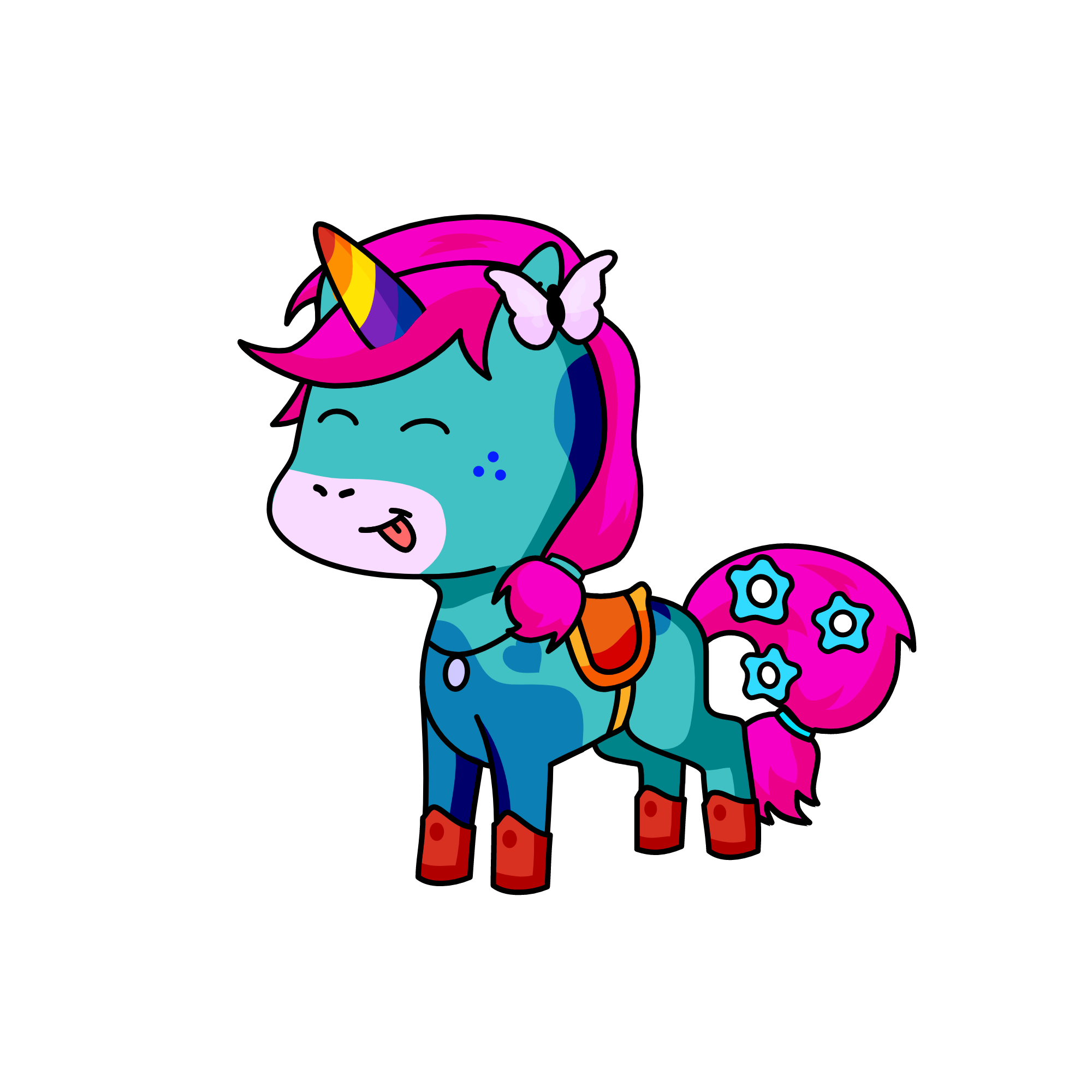 Young, the unicorn