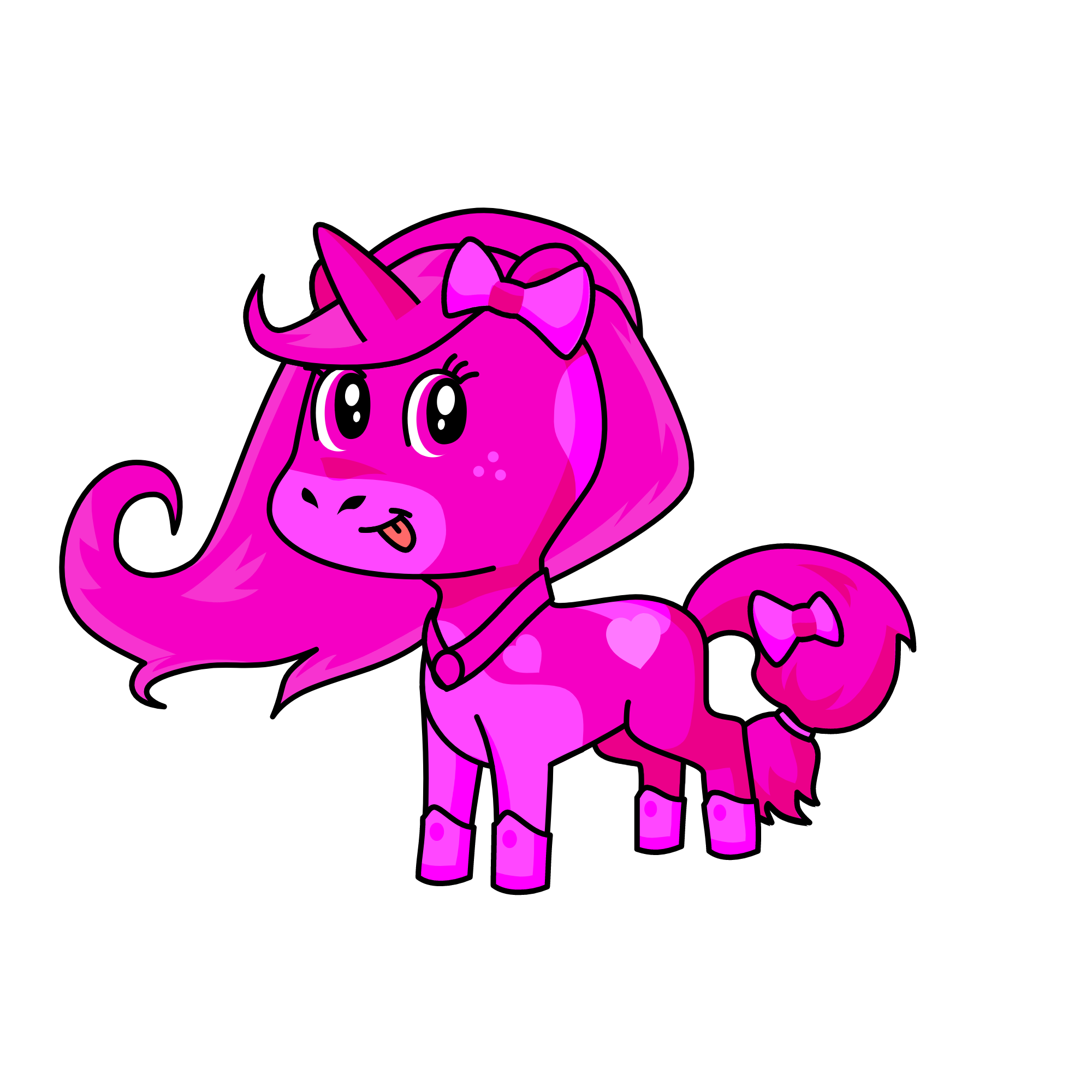 Pinky pony , the unicorn