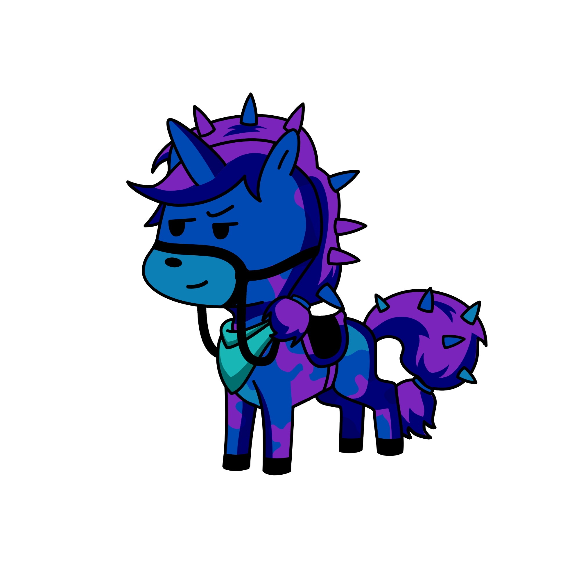 Spikey Midnight, the unicorn