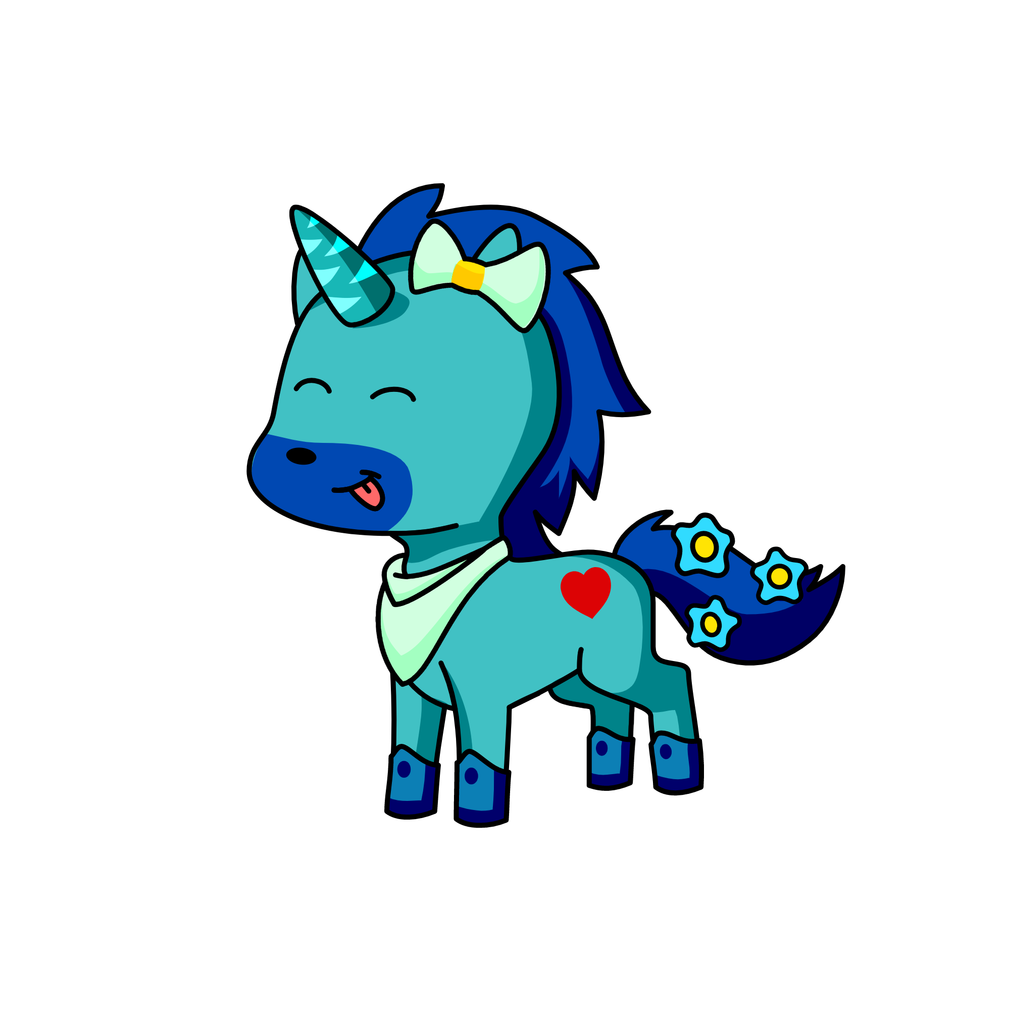 Minty, the unicorn