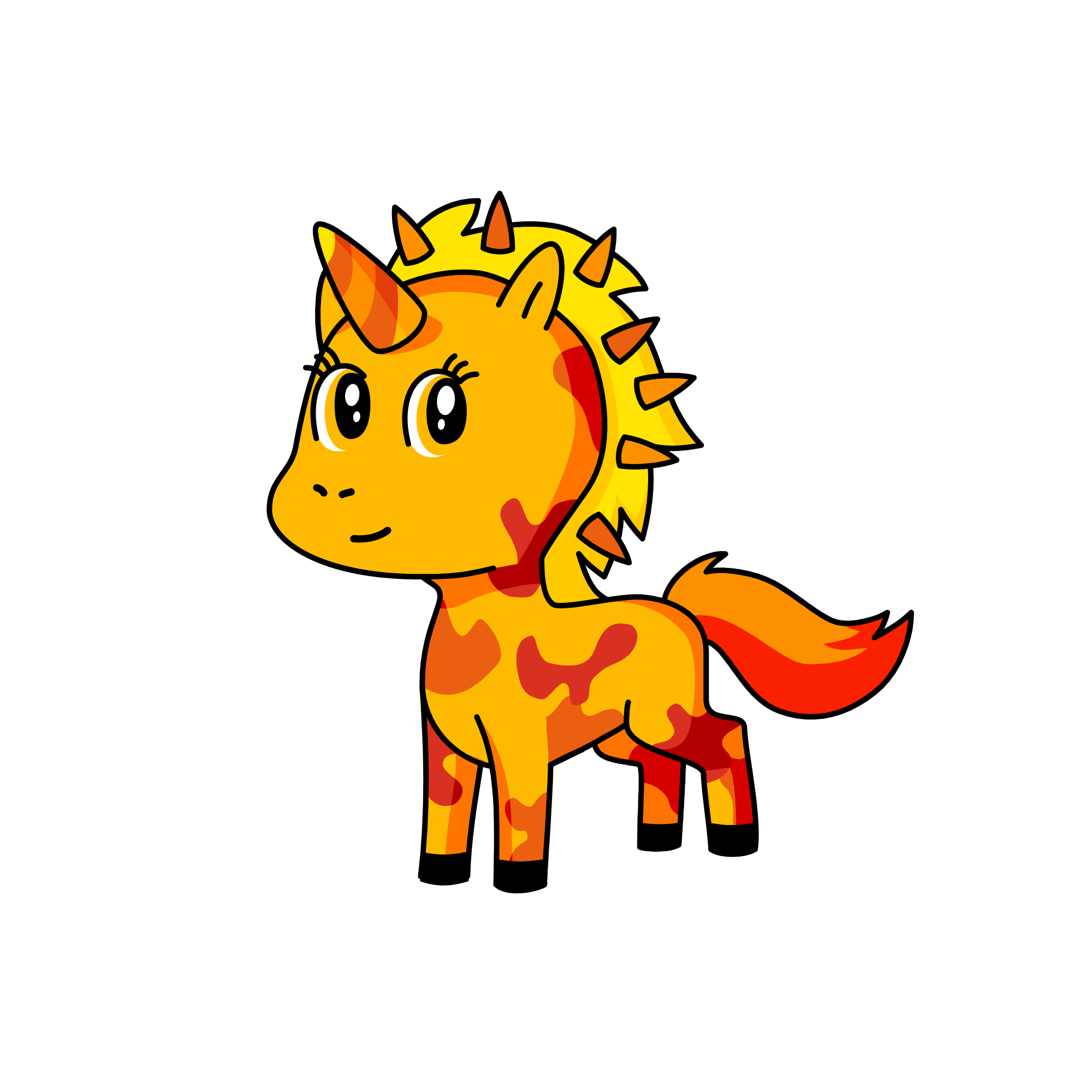 sunset, the unicorn