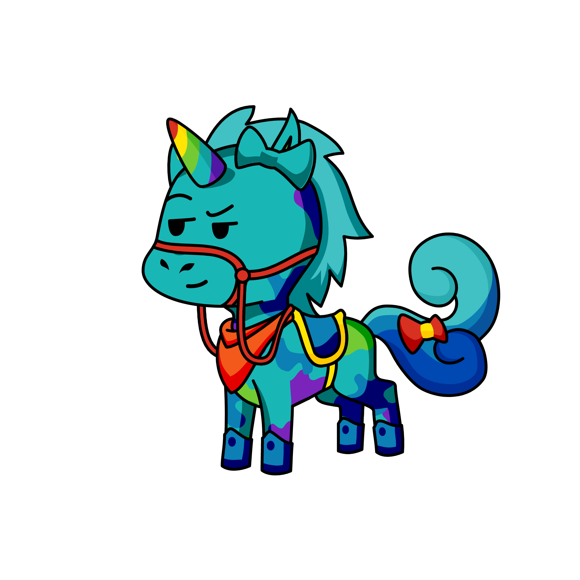 bluey, the unicorn