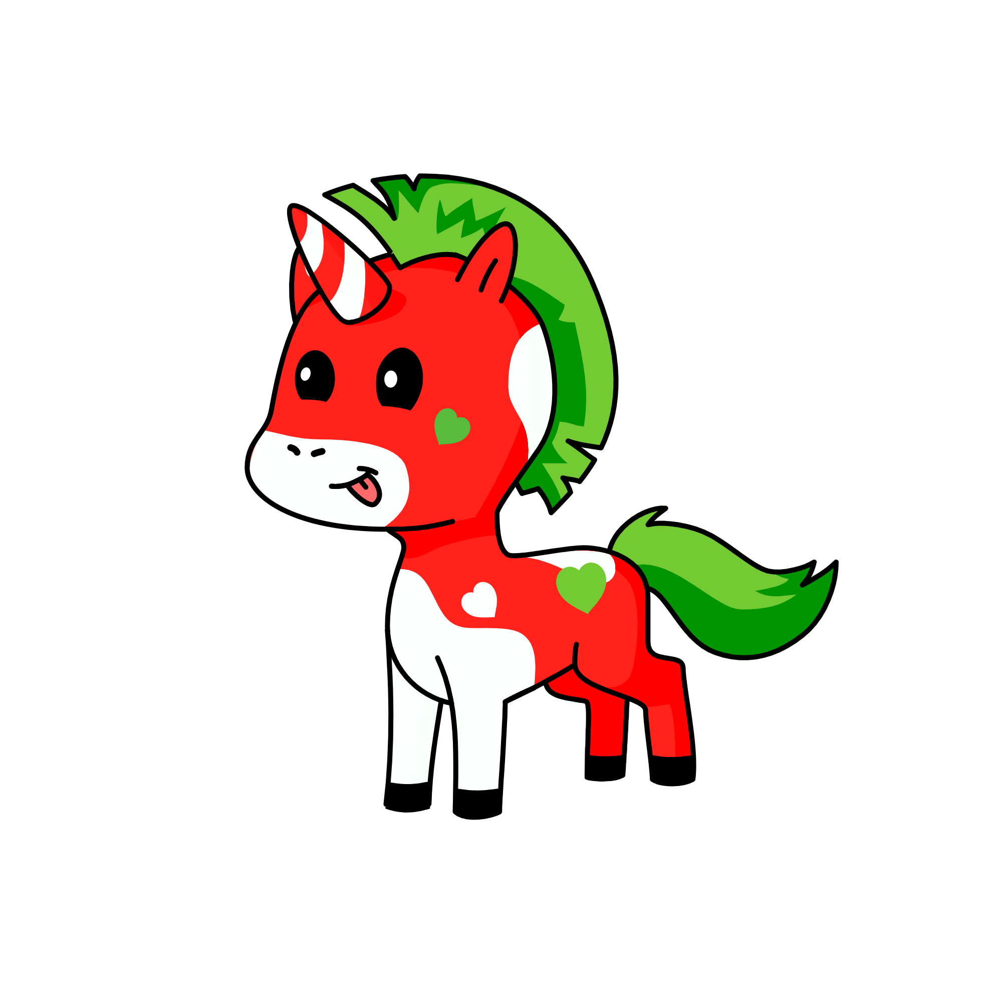 Christmas, the unicorn