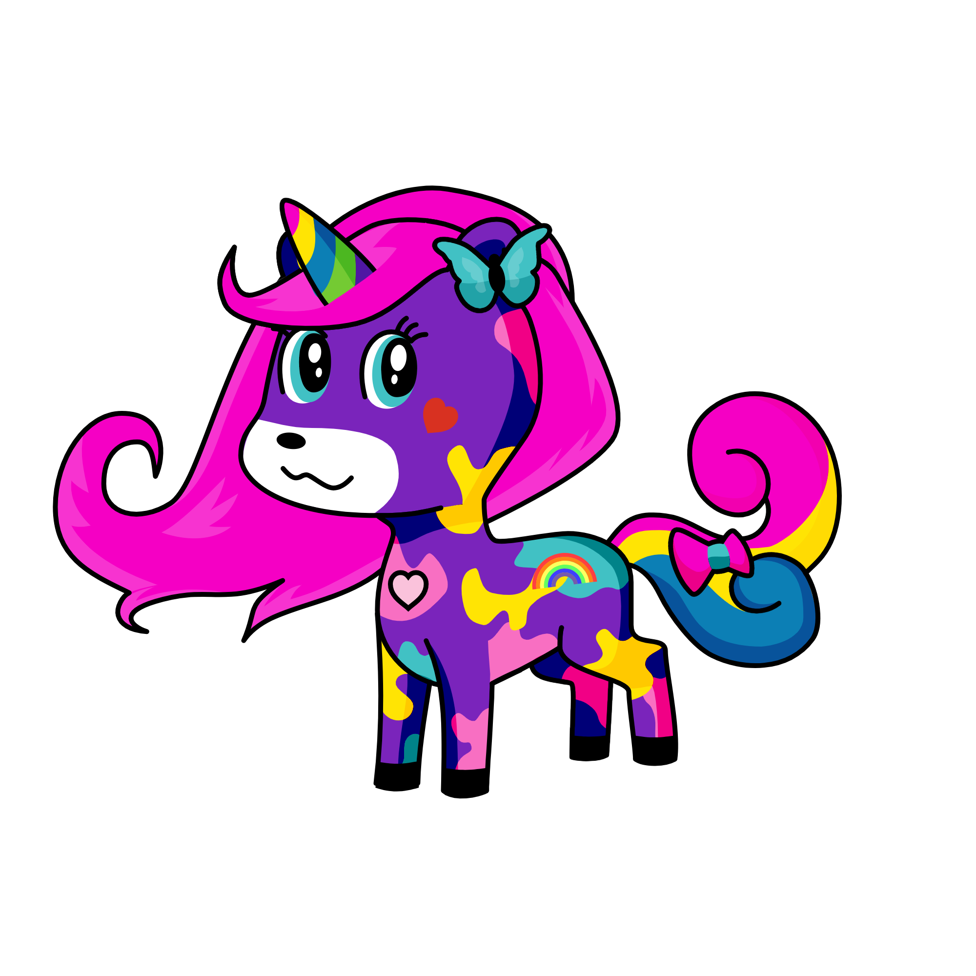 gökkuşağı kedi, the unicorn