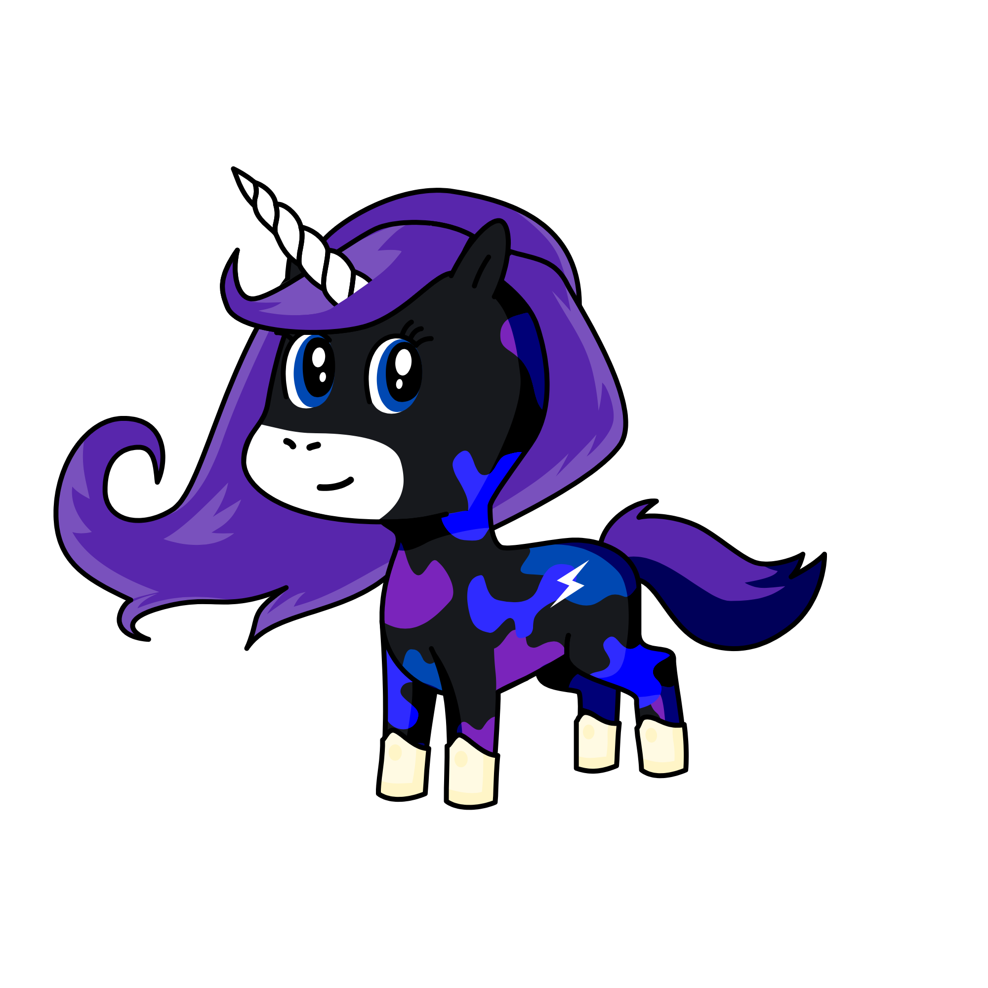 Dark Mist, the unicorn