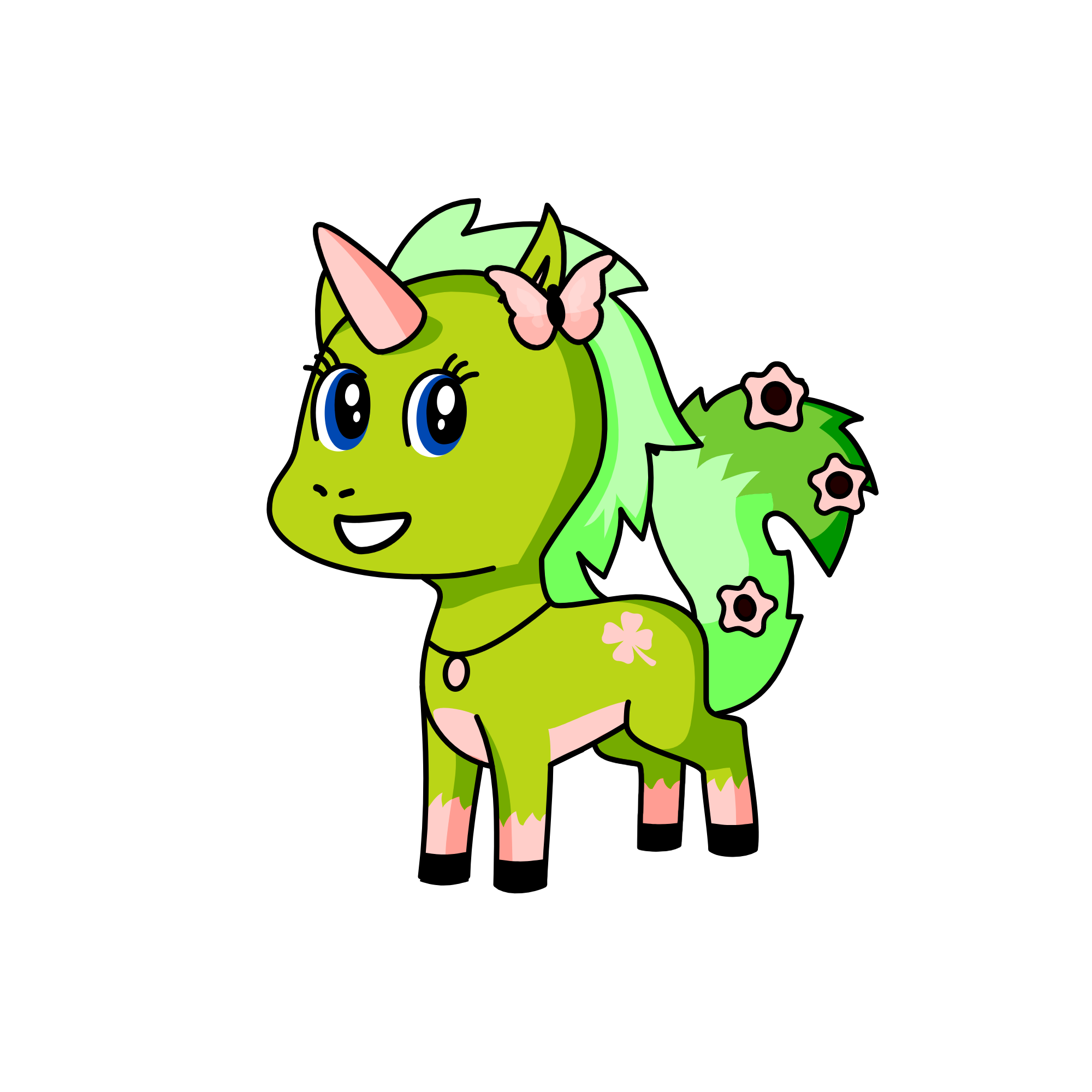 flower-bush, the unicorn