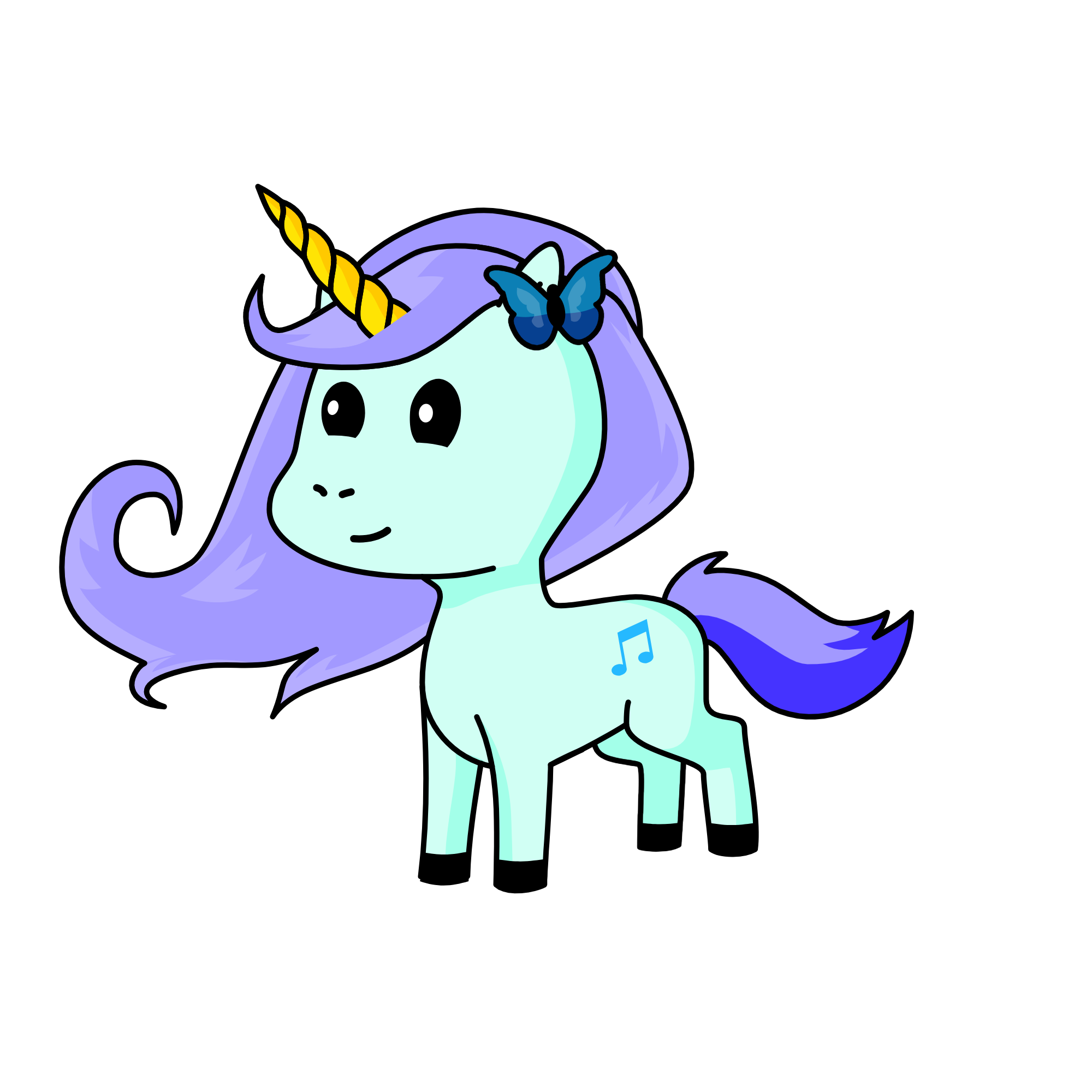 Melody, the unicorn