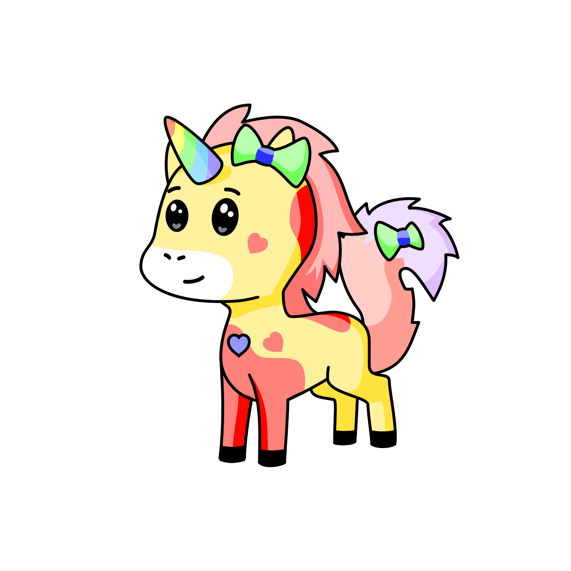 Pastelle, the unicorn