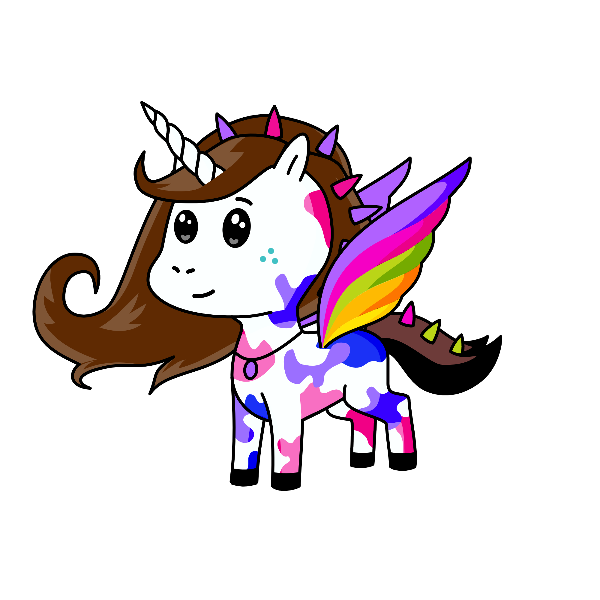 Rainbow , the unicorn