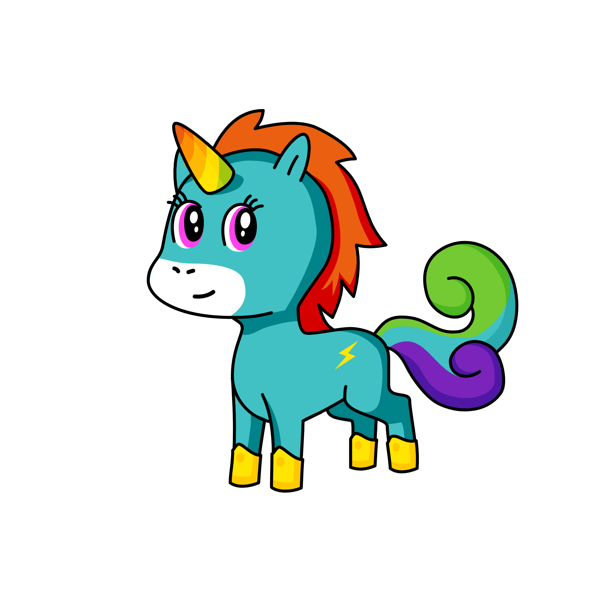 rainbow, the unicorn