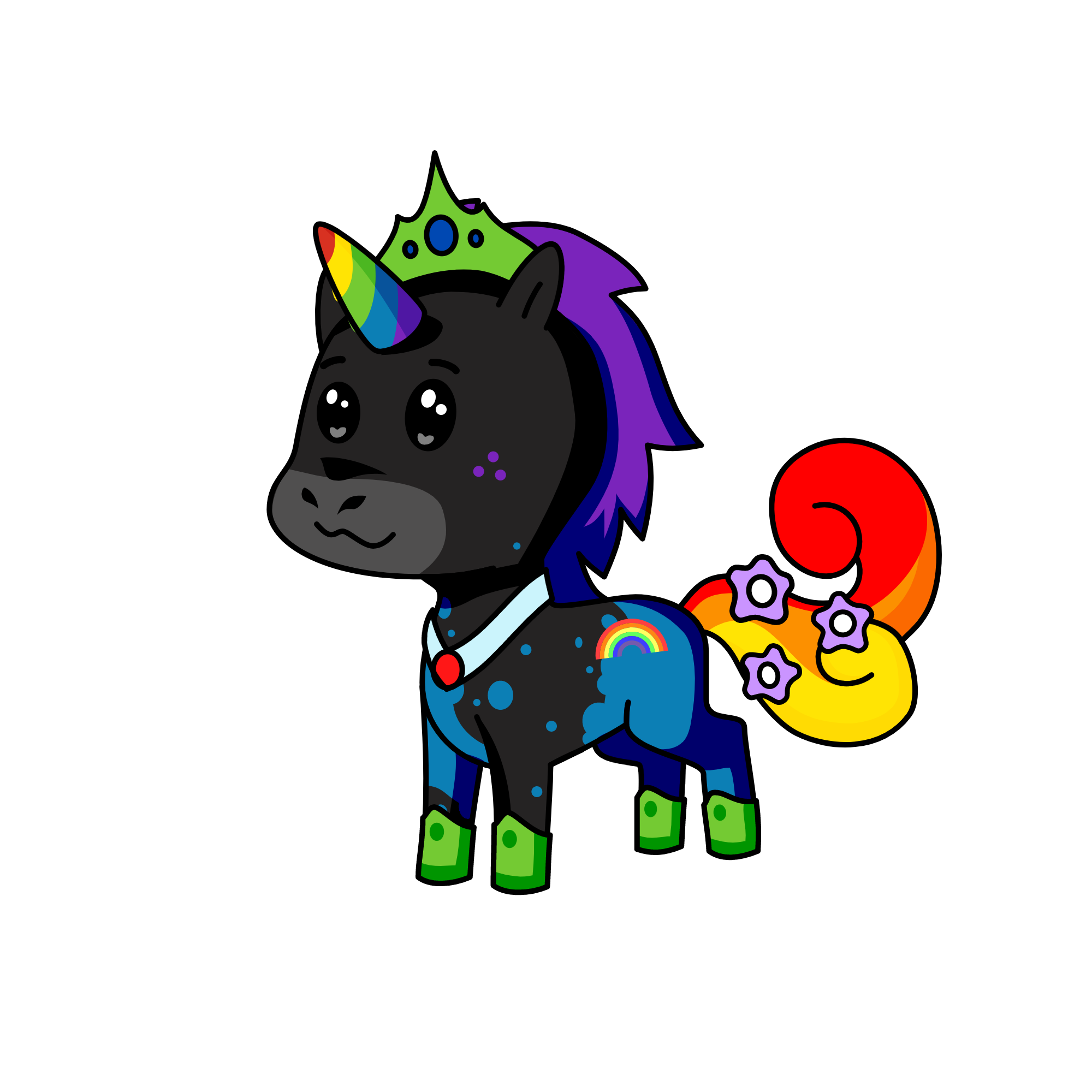 rainbow , the unicorn