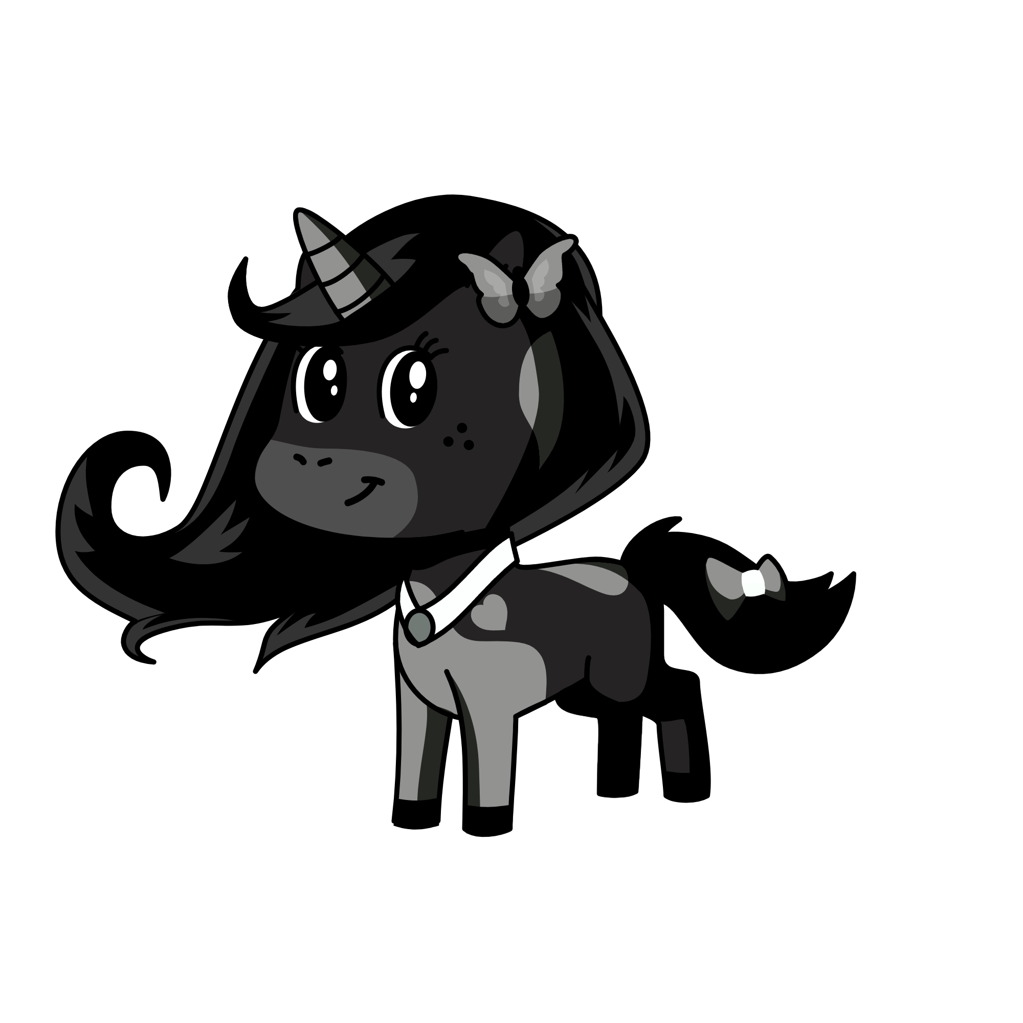 Black Beauty, the unicorn