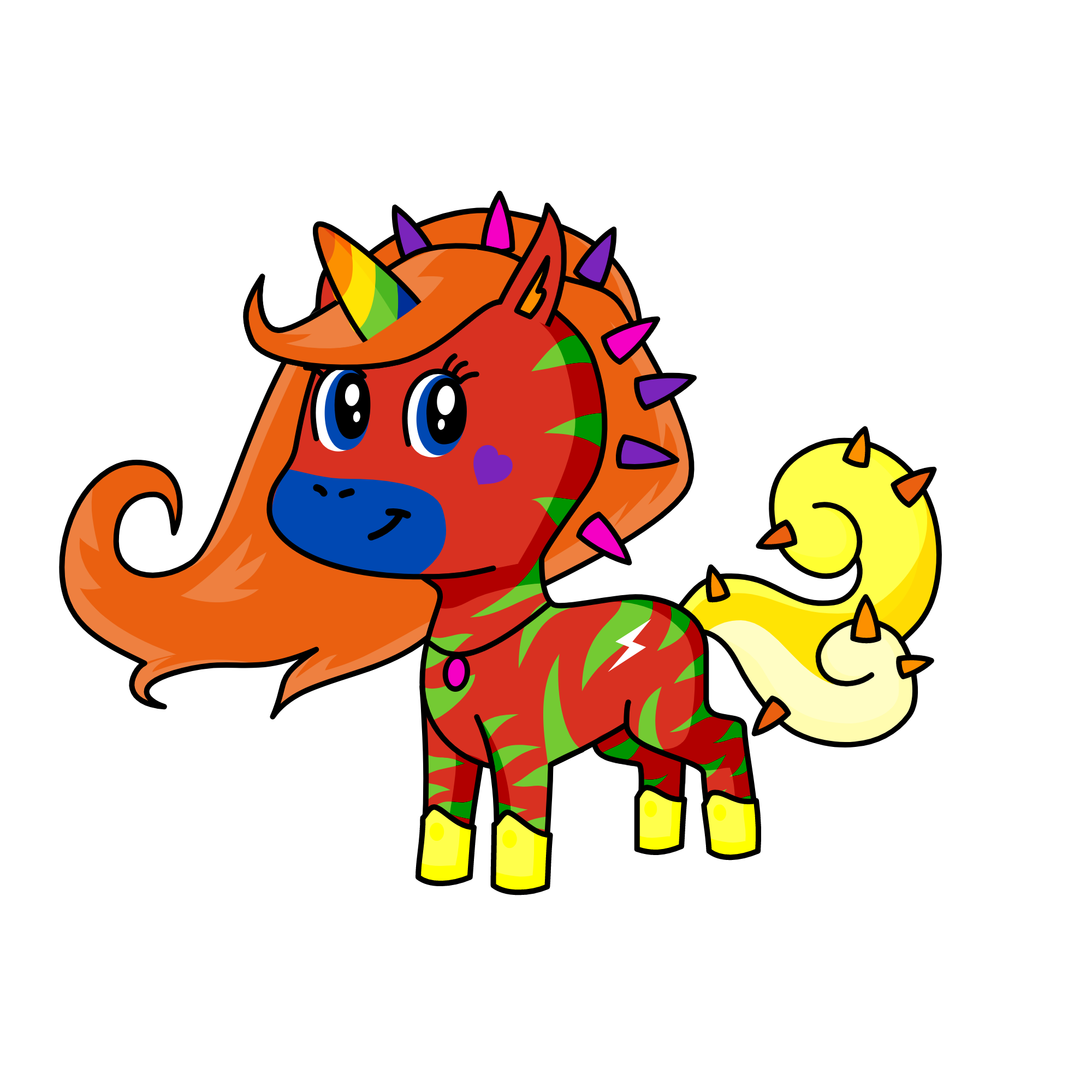 rainbow, the unicorn