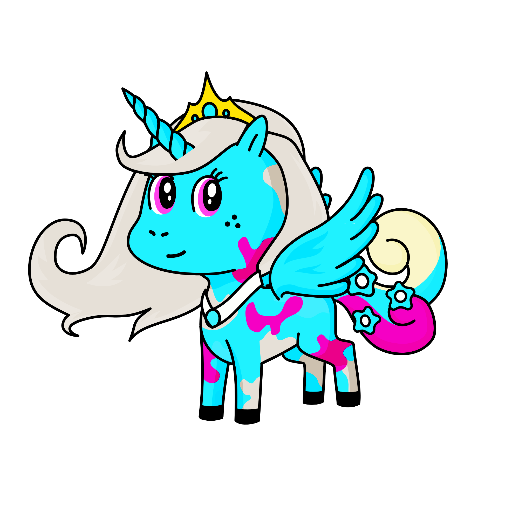 Princes Sky, the unicorn