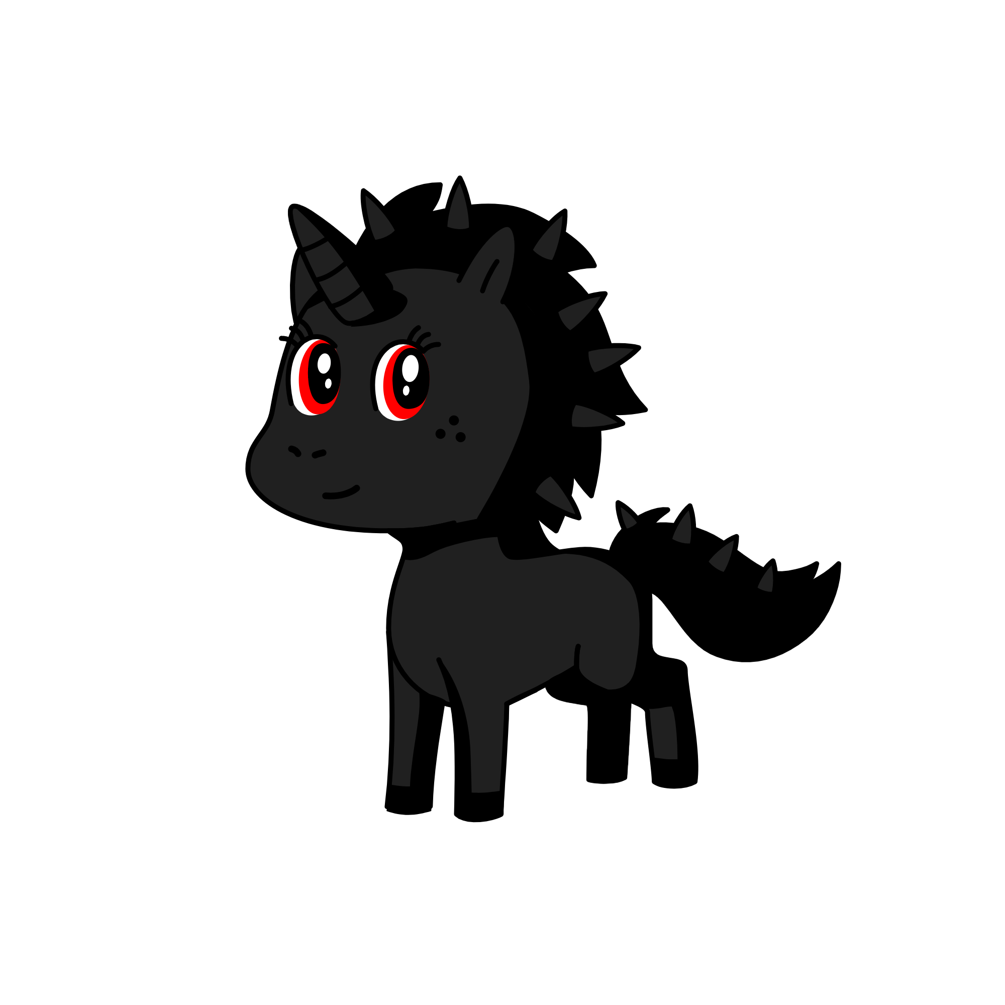 Midnight, the unicorn