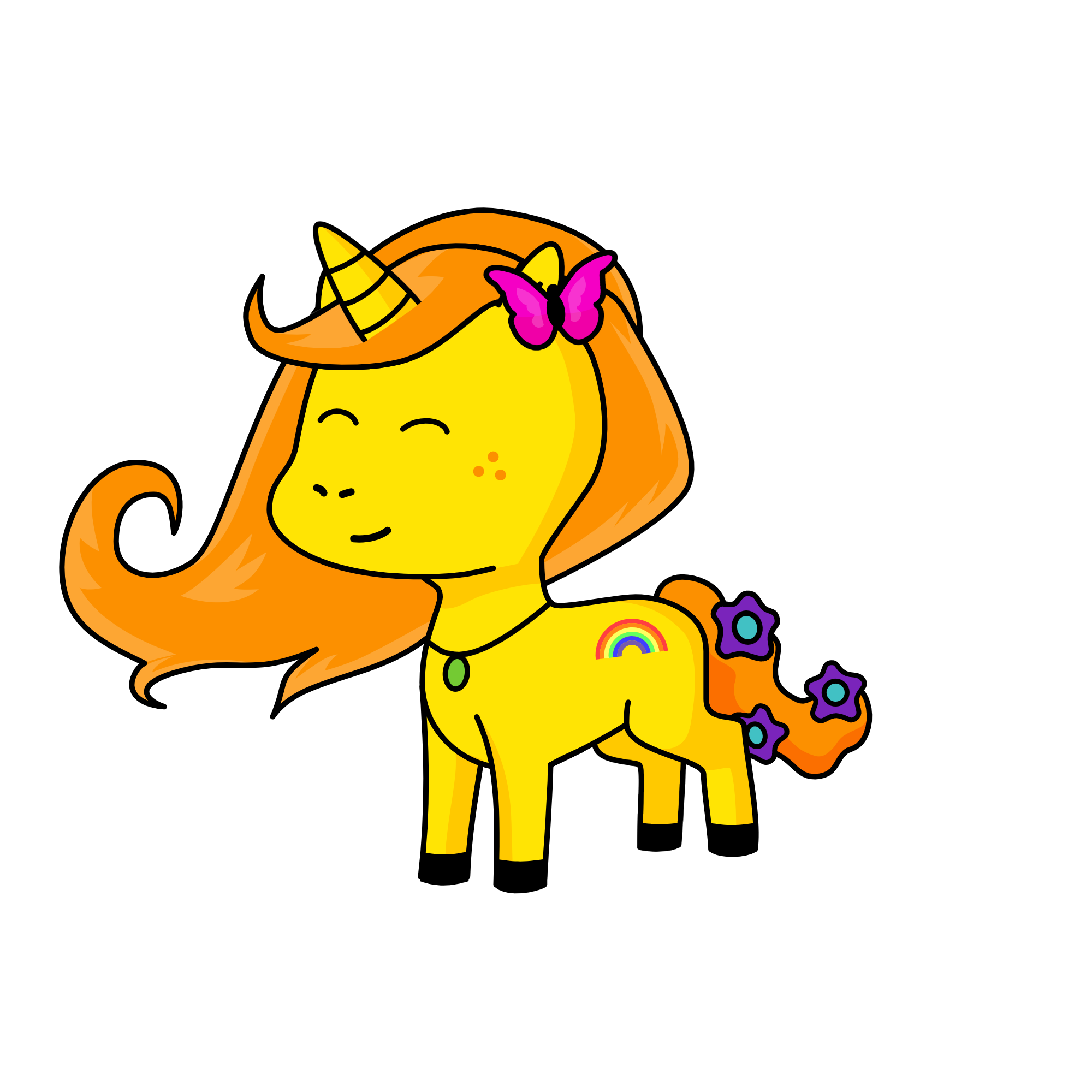 hippie corn, the unicorn
