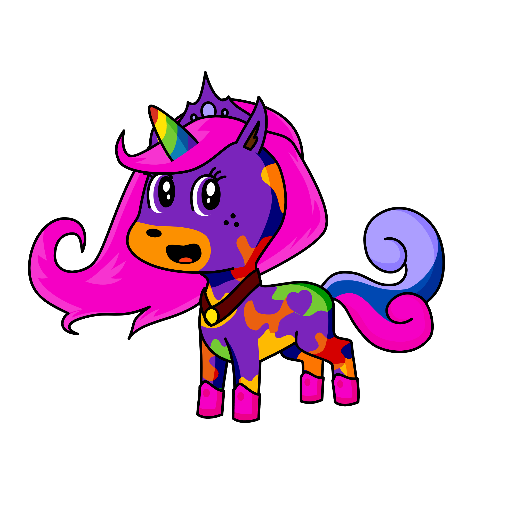 rainbow dash, the unicorn