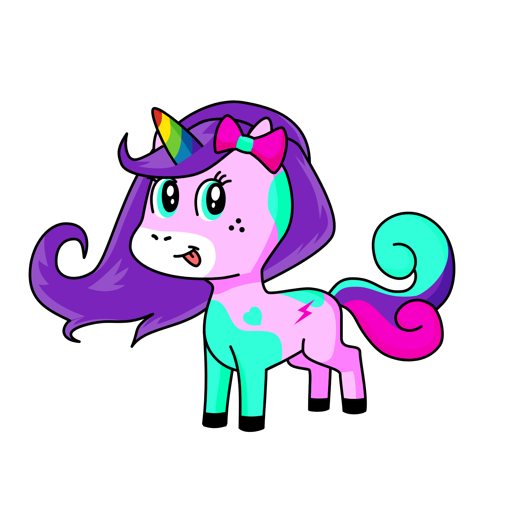 Dizzy, the unicorn