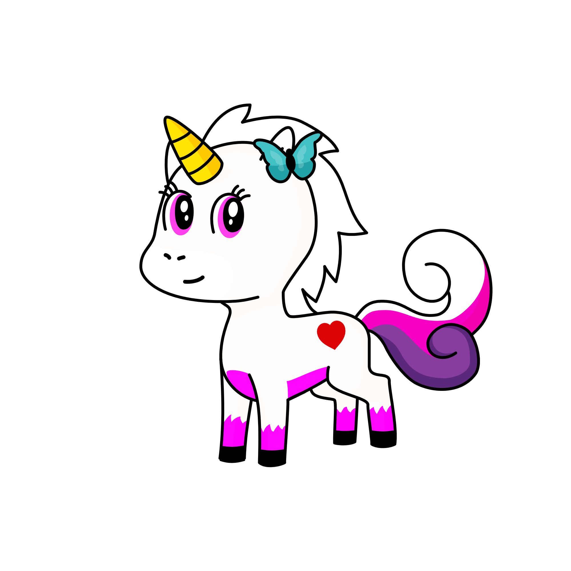 Unicorn glyph, the unicorn