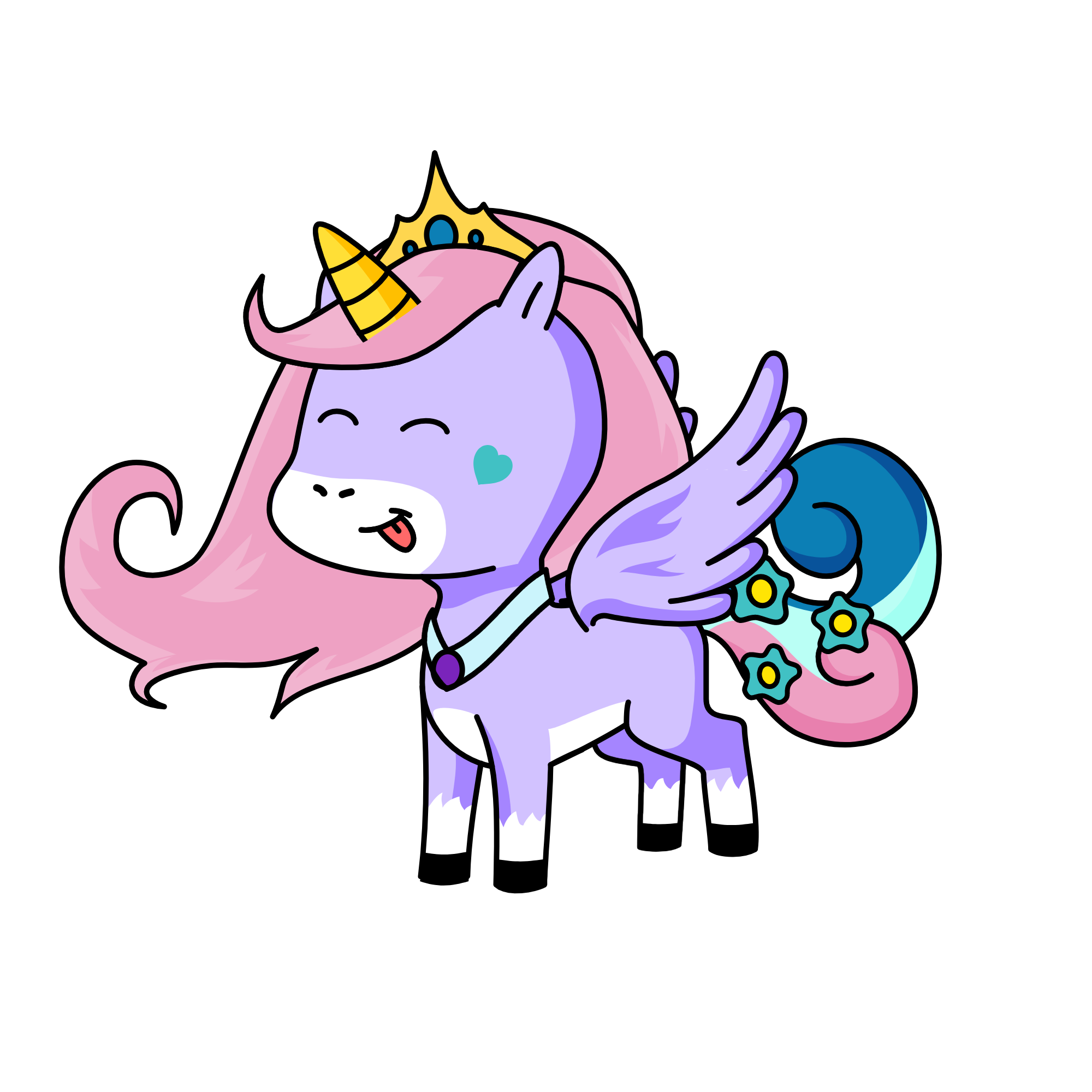 Rose Petal, the unicorn