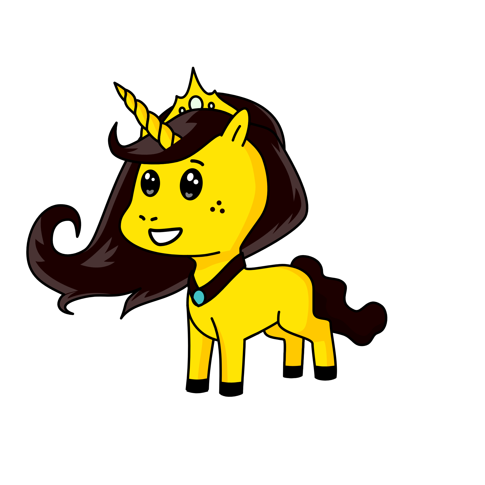 Princess Leia, the unicorn