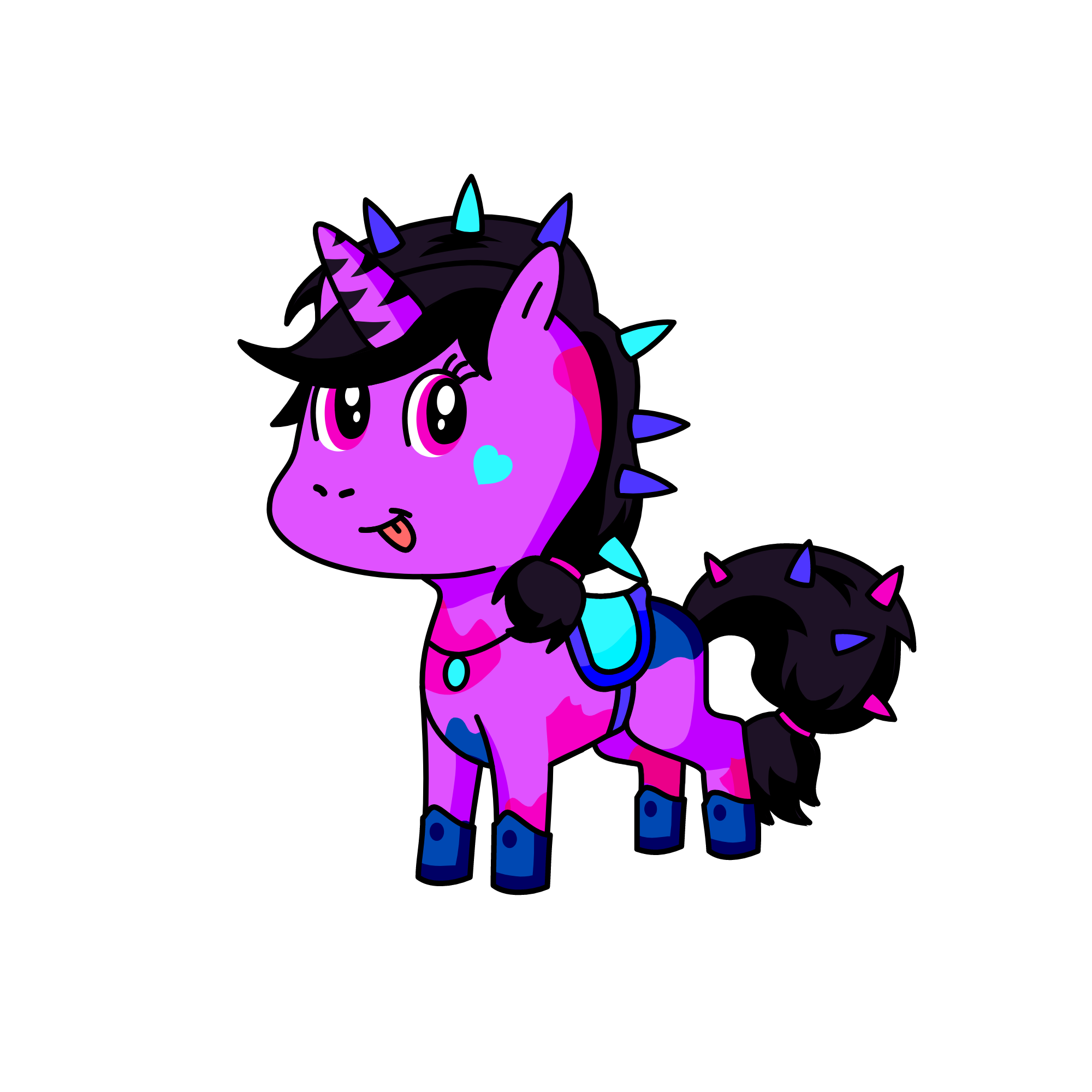 purlpe pie, the unicorn