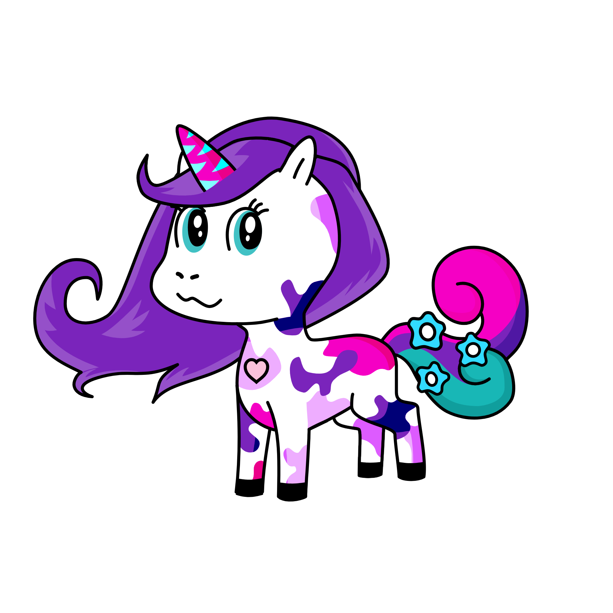 cat, the unicorn