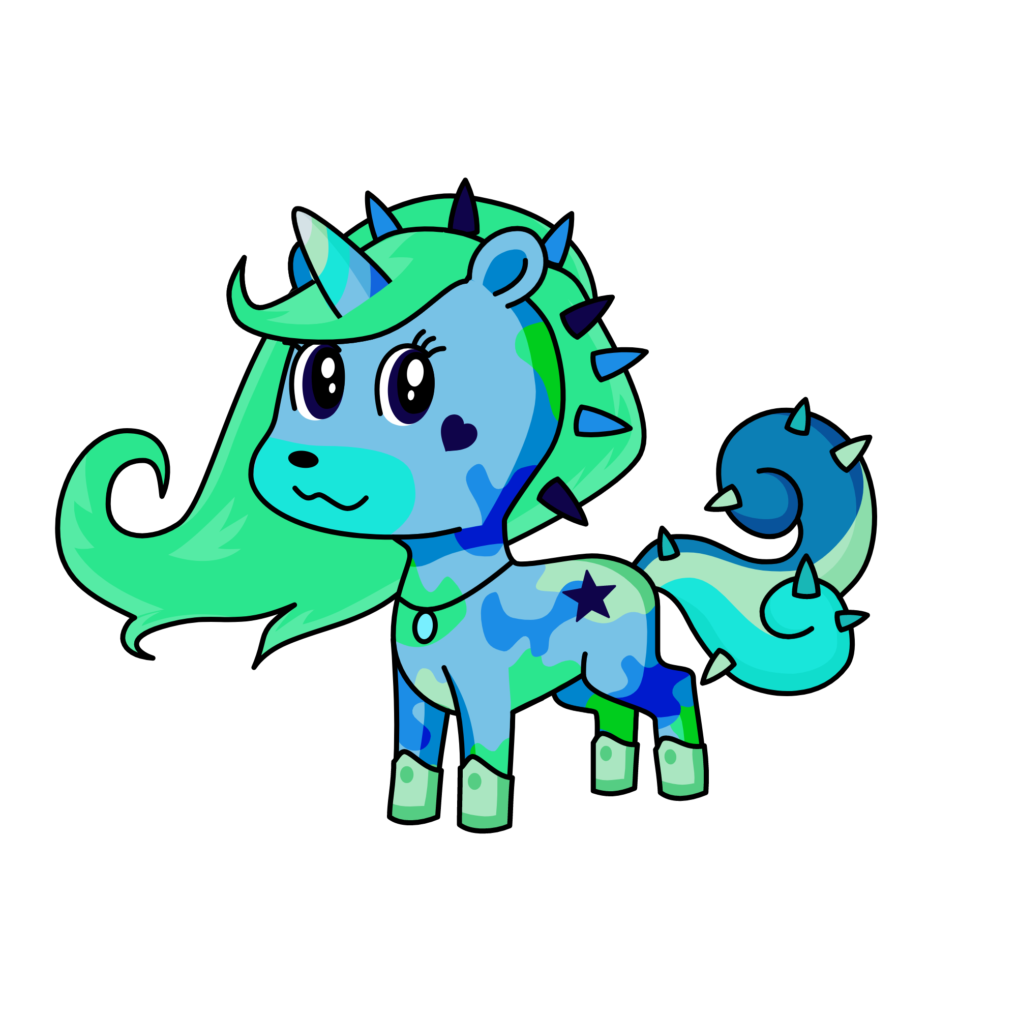 Aqua, the unicorn