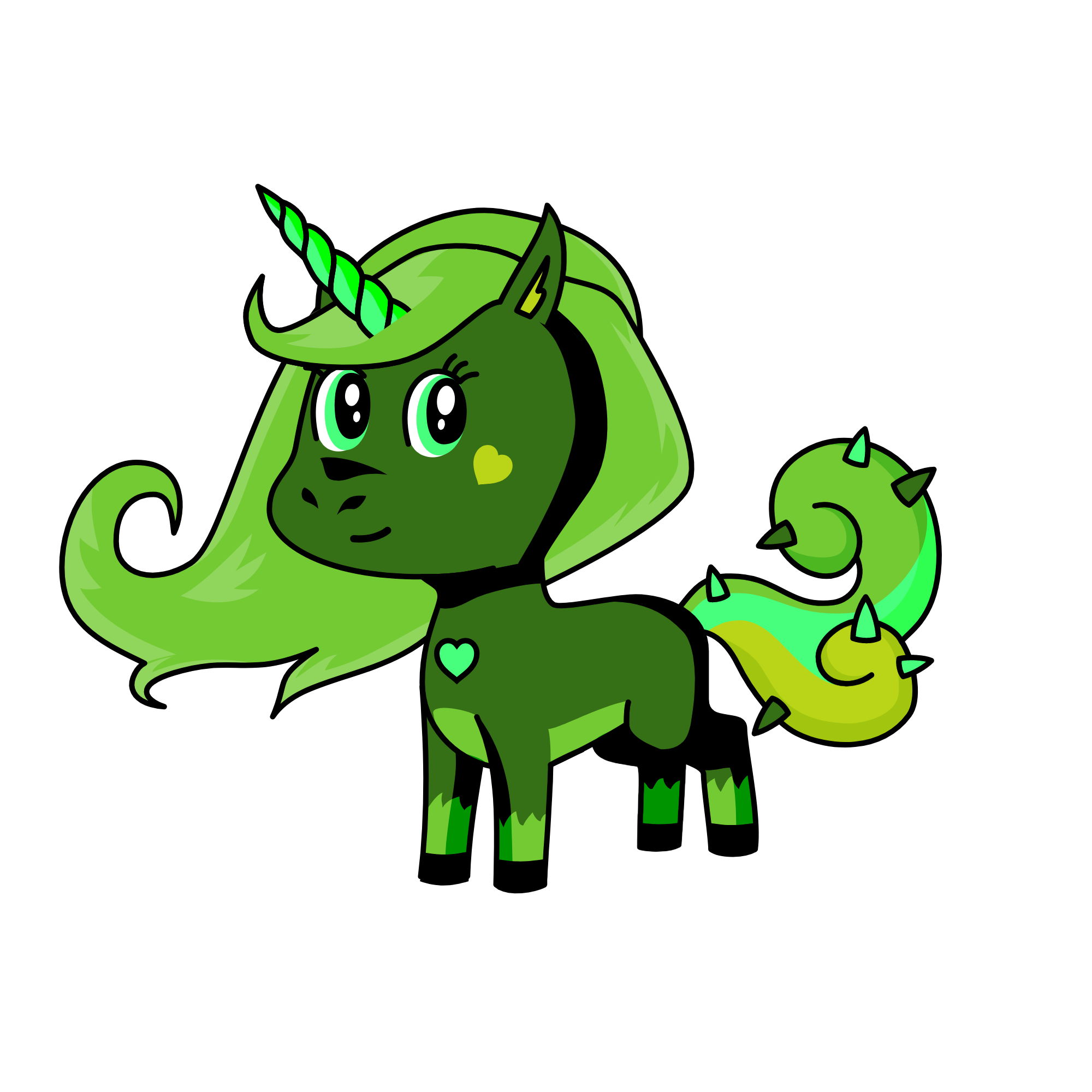 evergreen, the unicorn