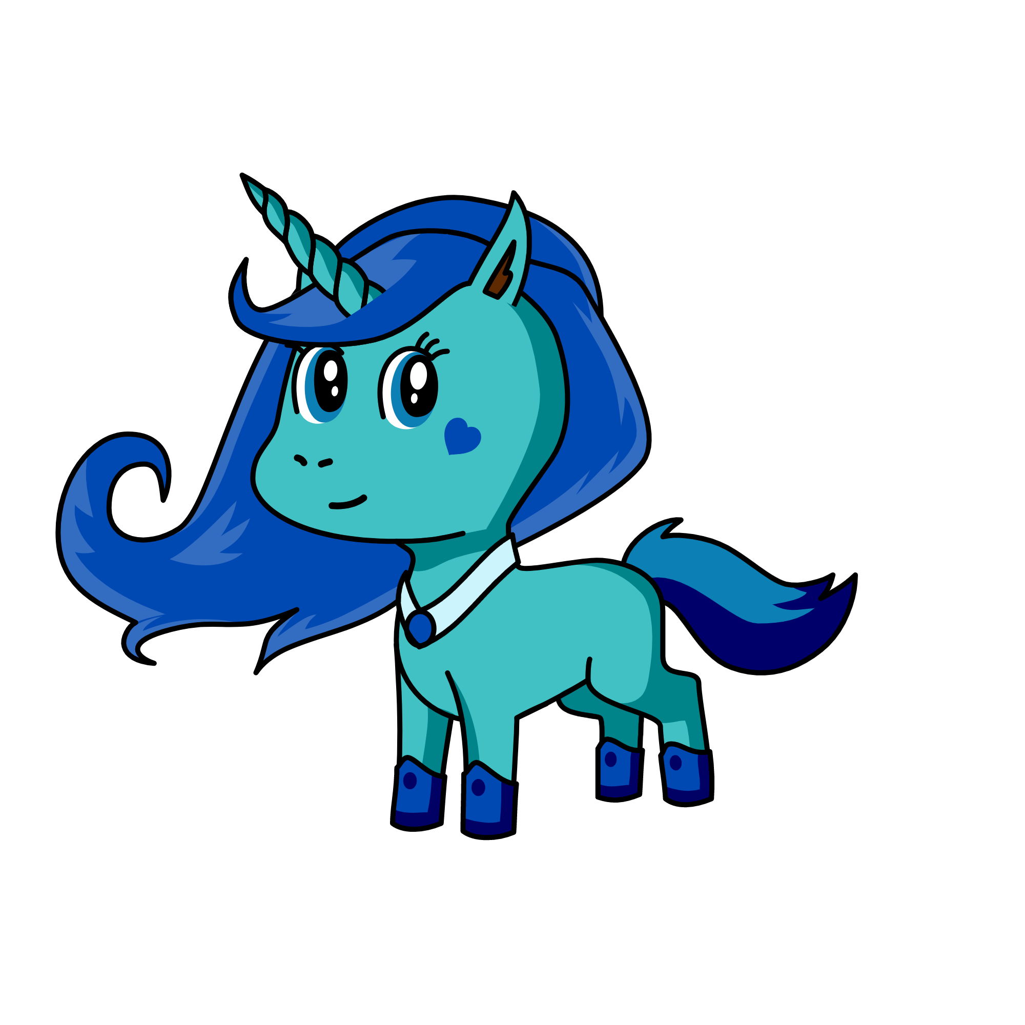 aqua, the unicorn