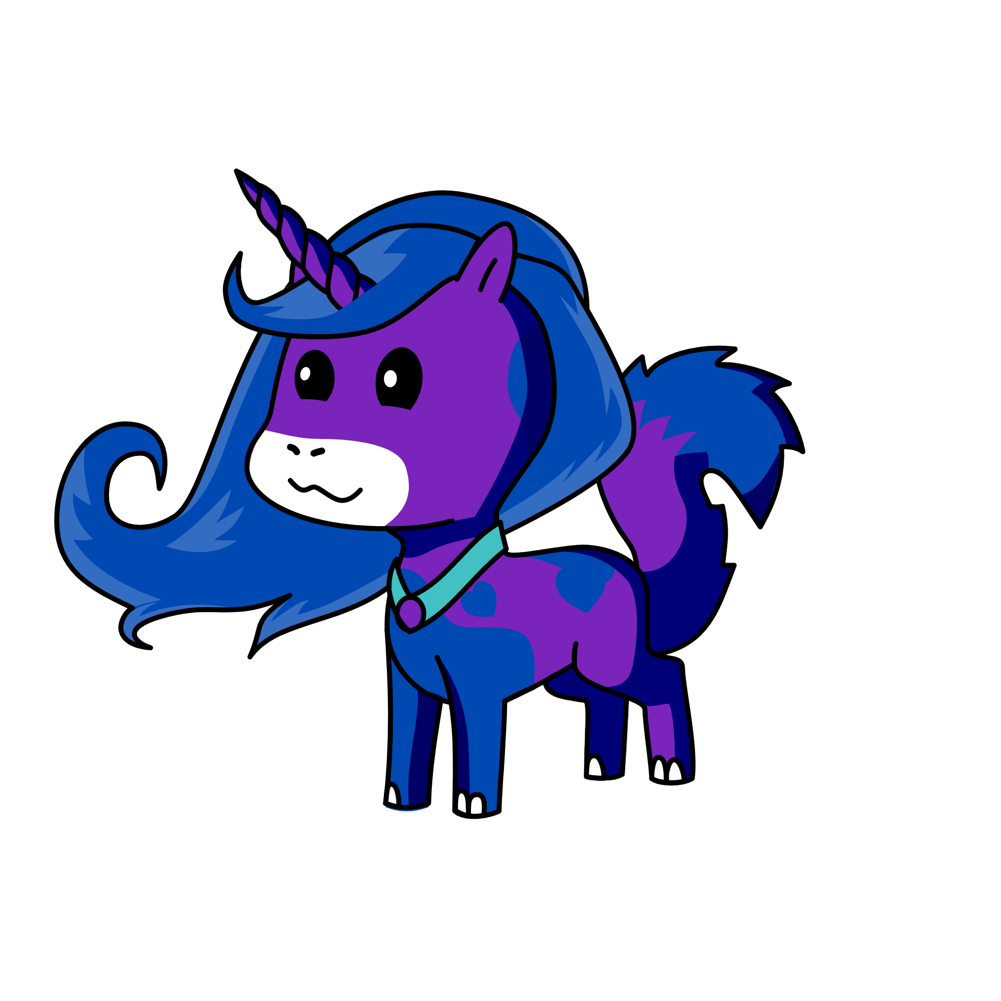 Dark, the unicorn