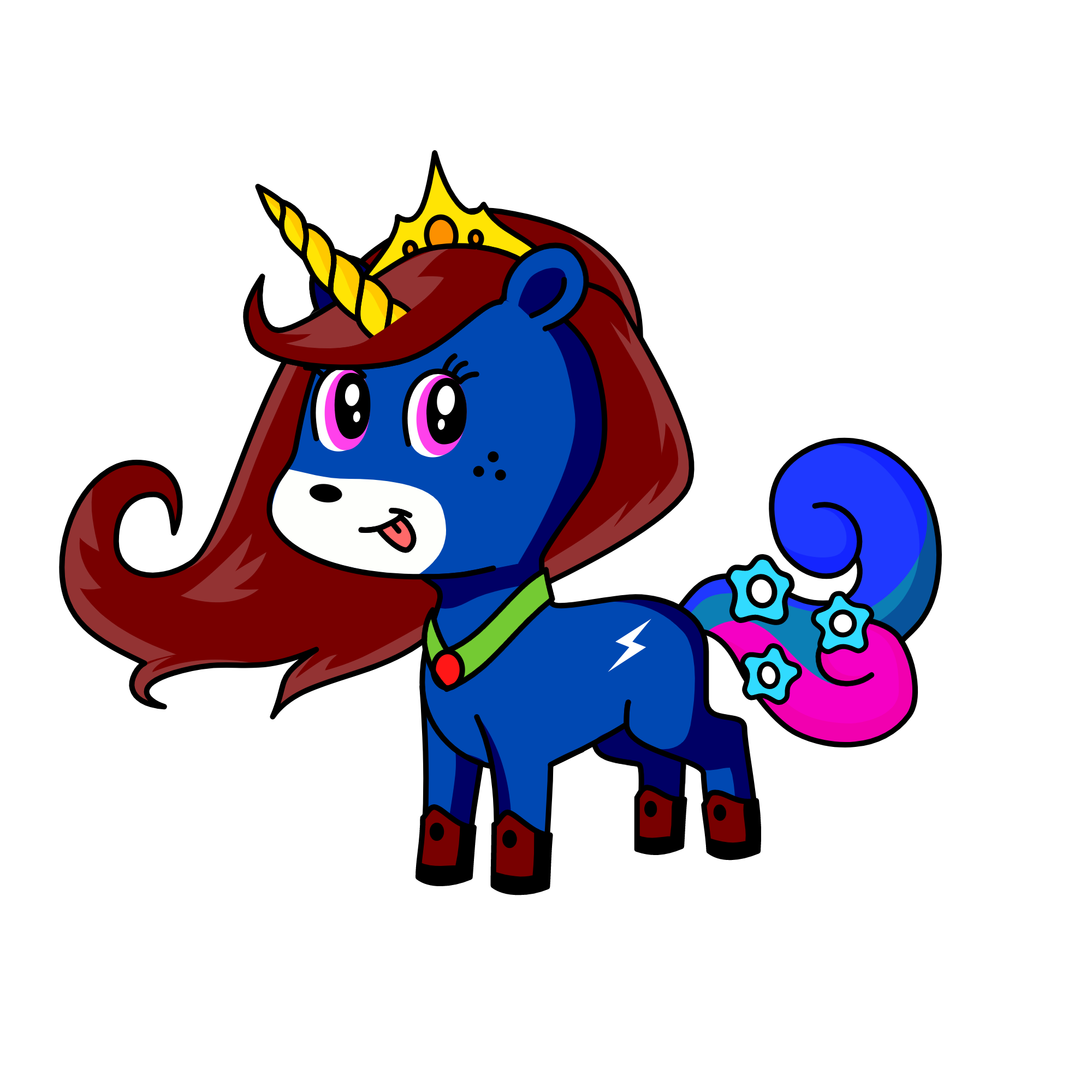 Darky, the unicorn