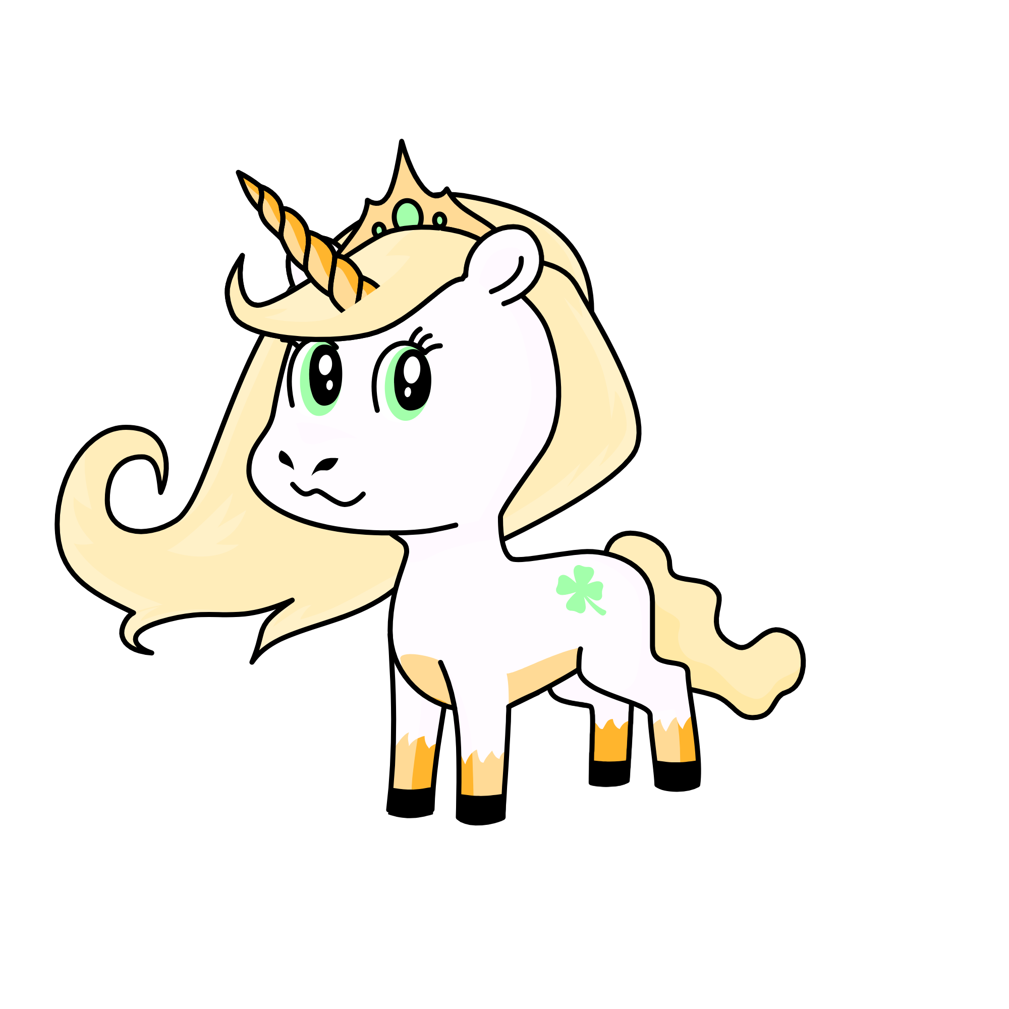 forest clover , the unicorn