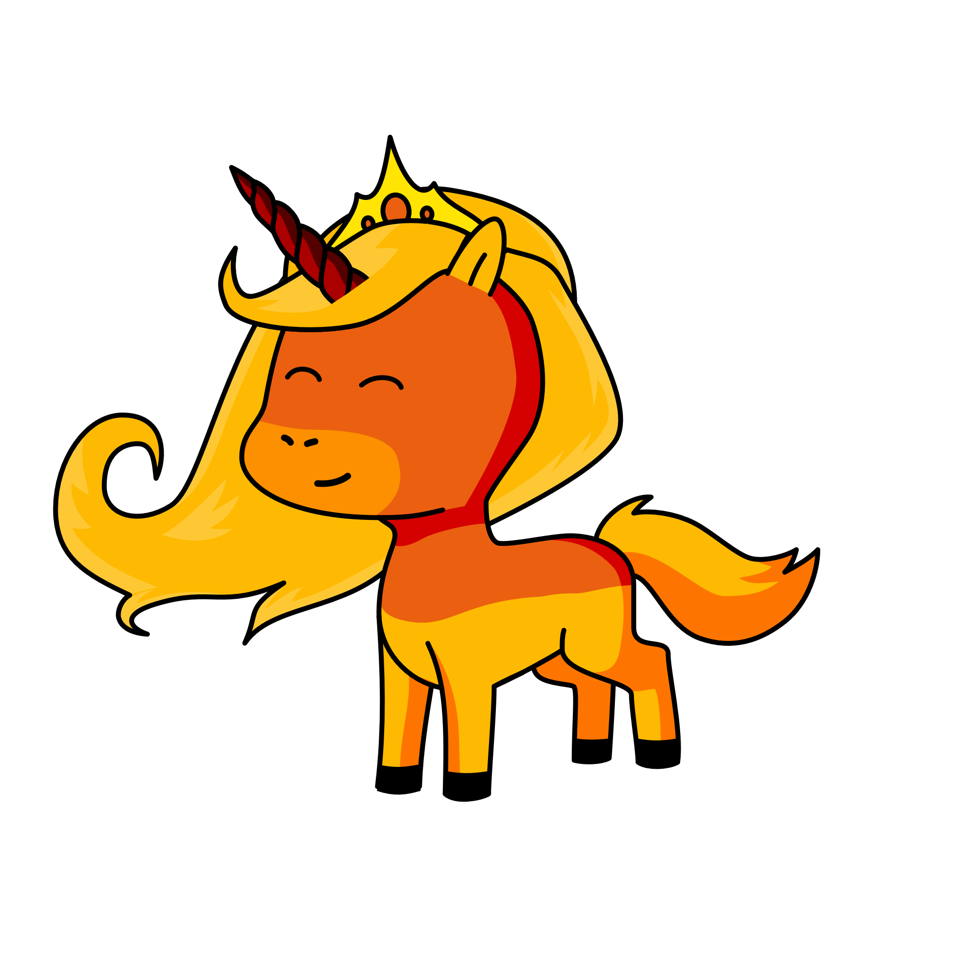sunset, the unicorn