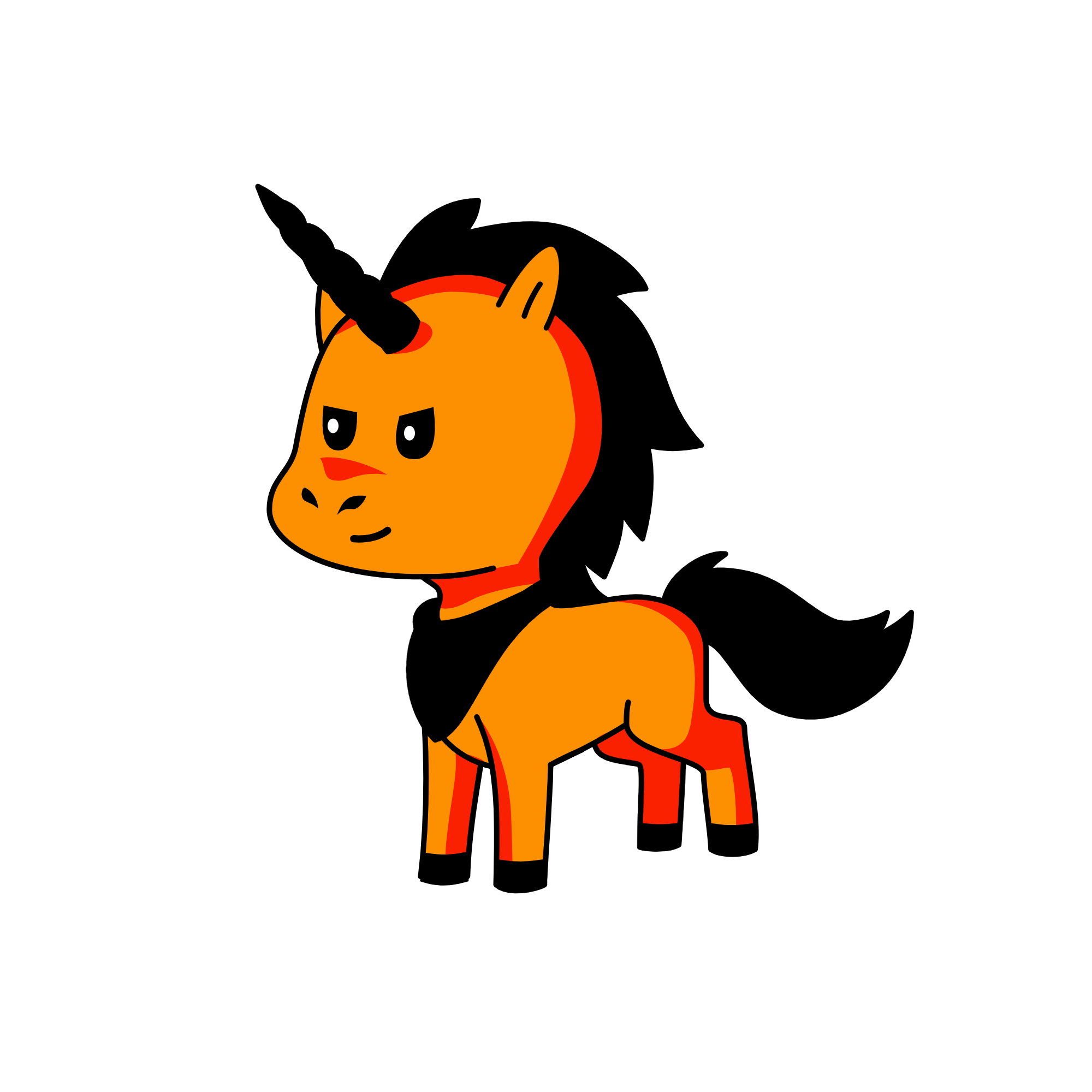 Dragon, the unicorn