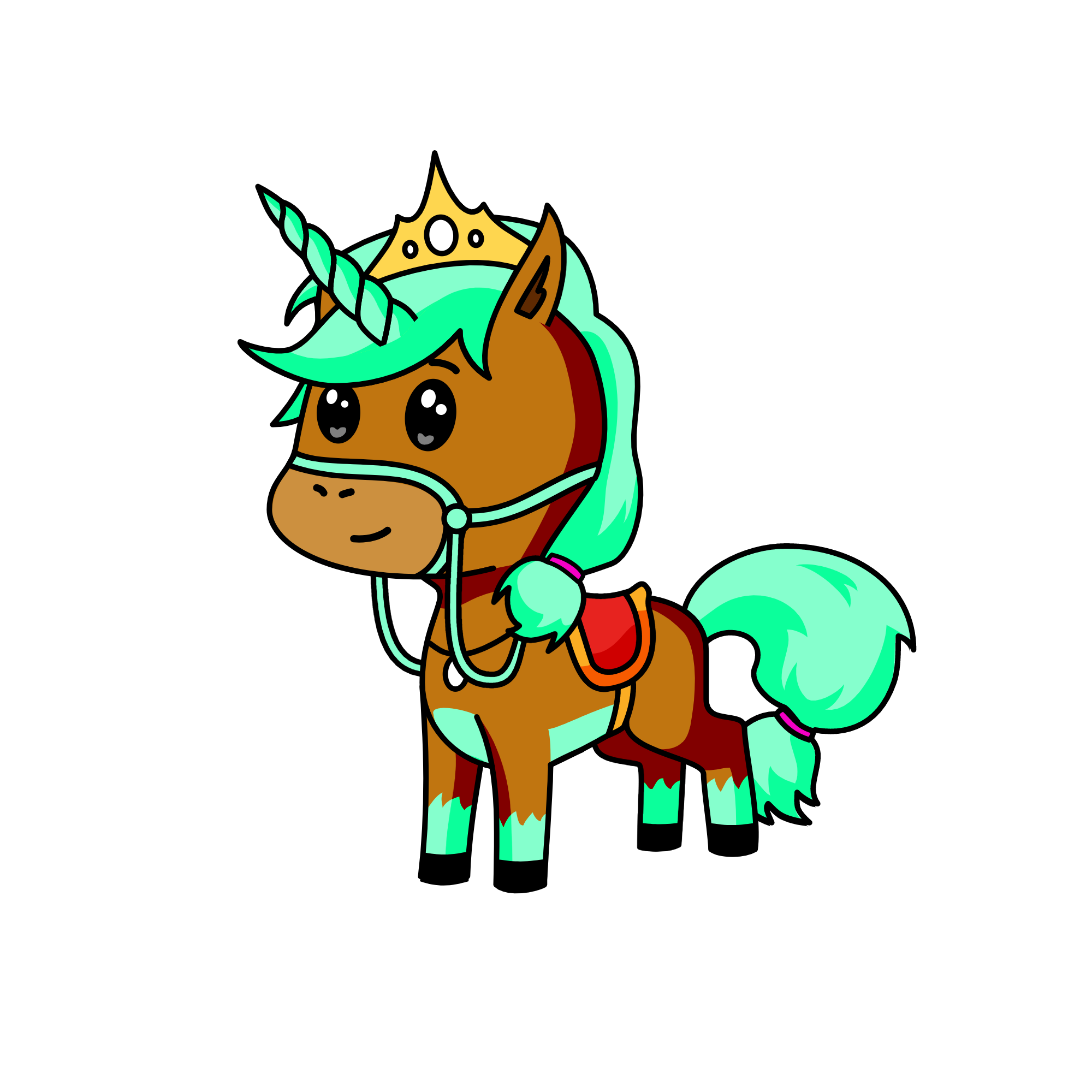 Seafoam, the unicorn