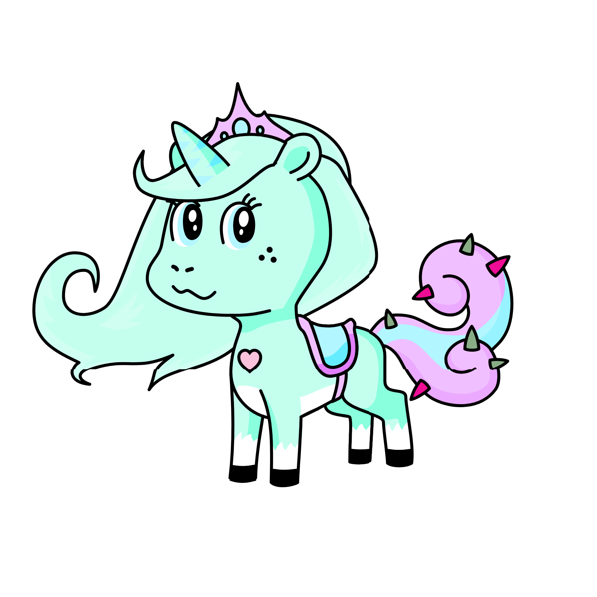 COTTON CANDY, the unicorn