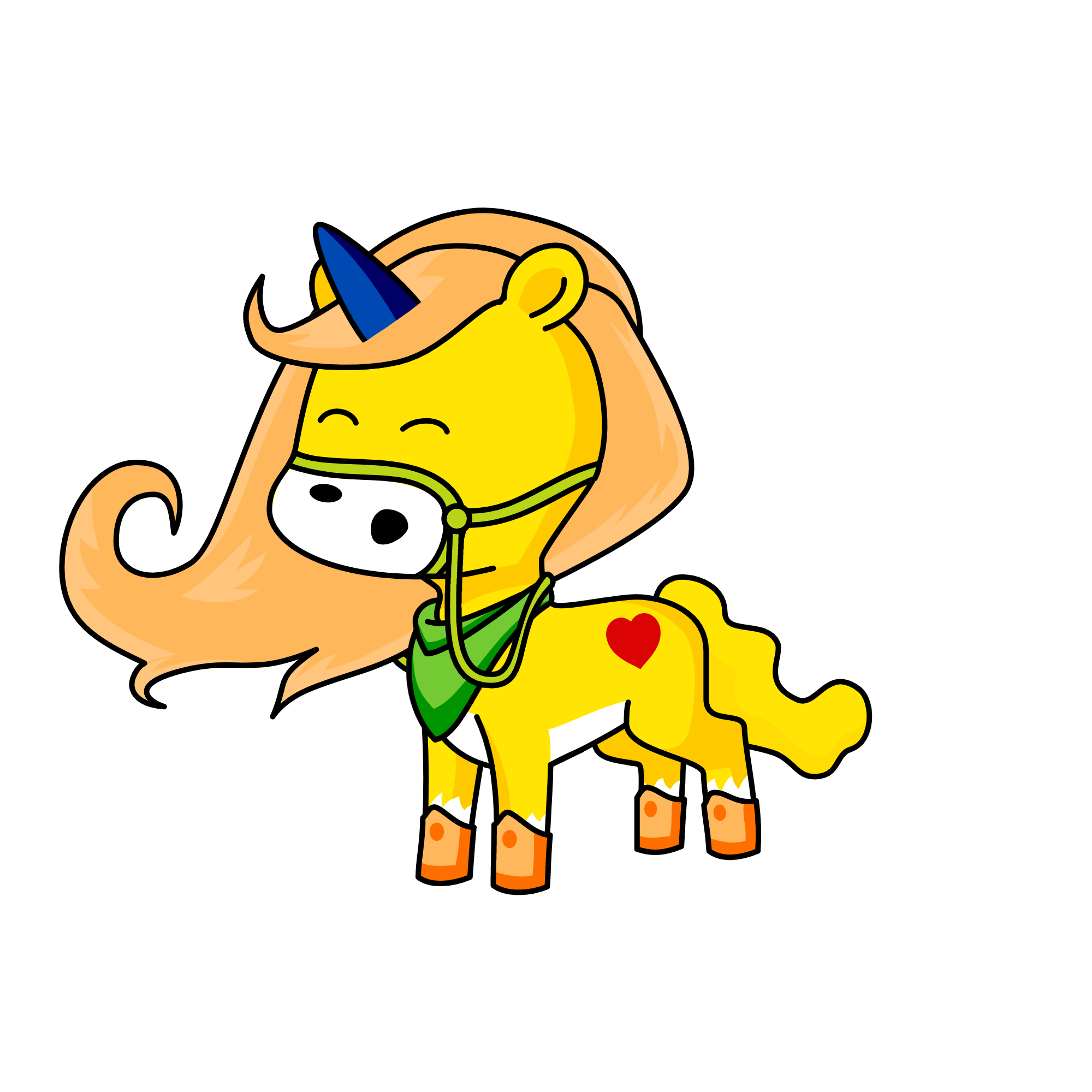 Sun, the unicorn