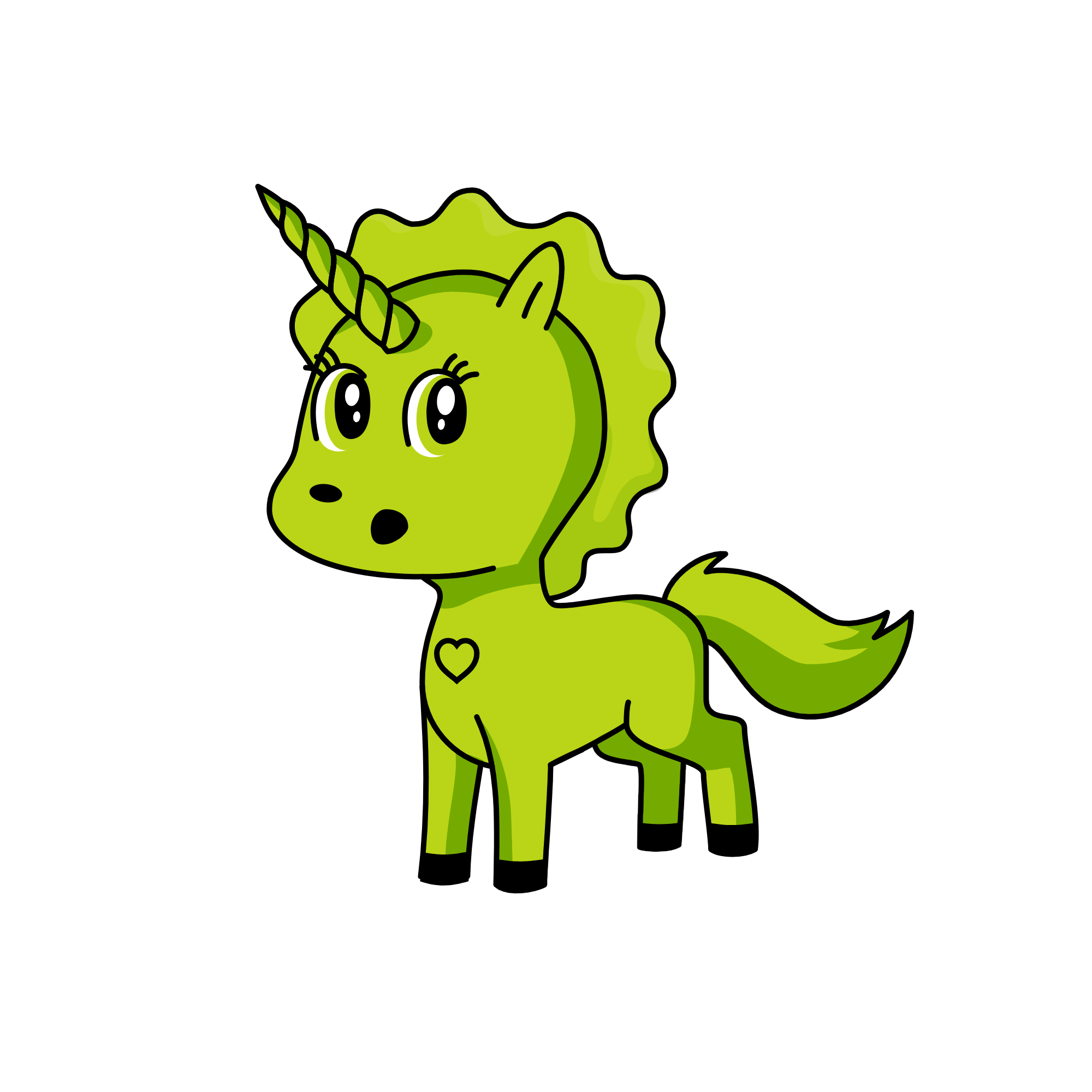 greeny, the unicorn