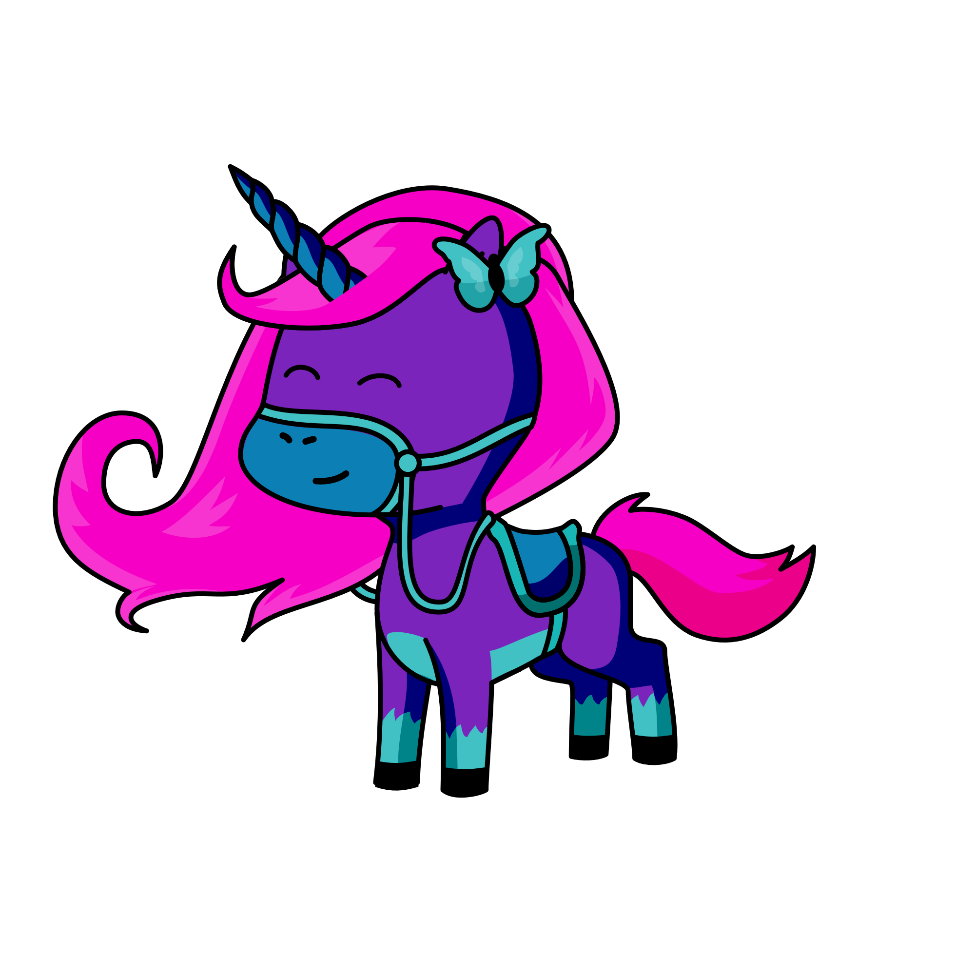 Luna(my real unicorn and yes I have one, the unicorn