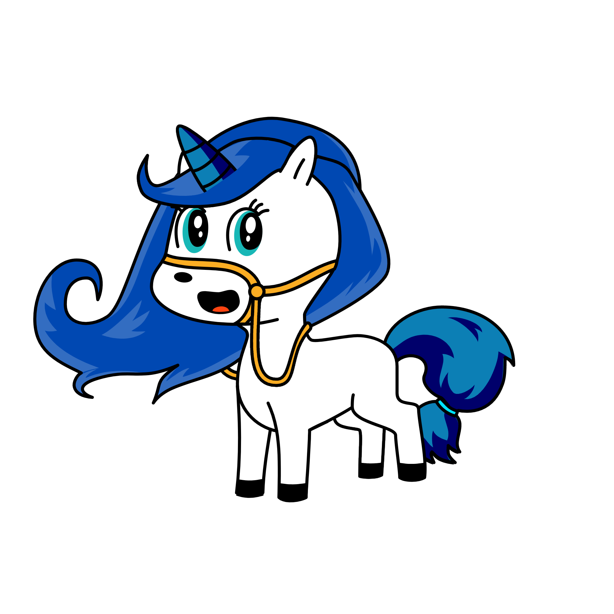 Little blue Gem, the unicorn