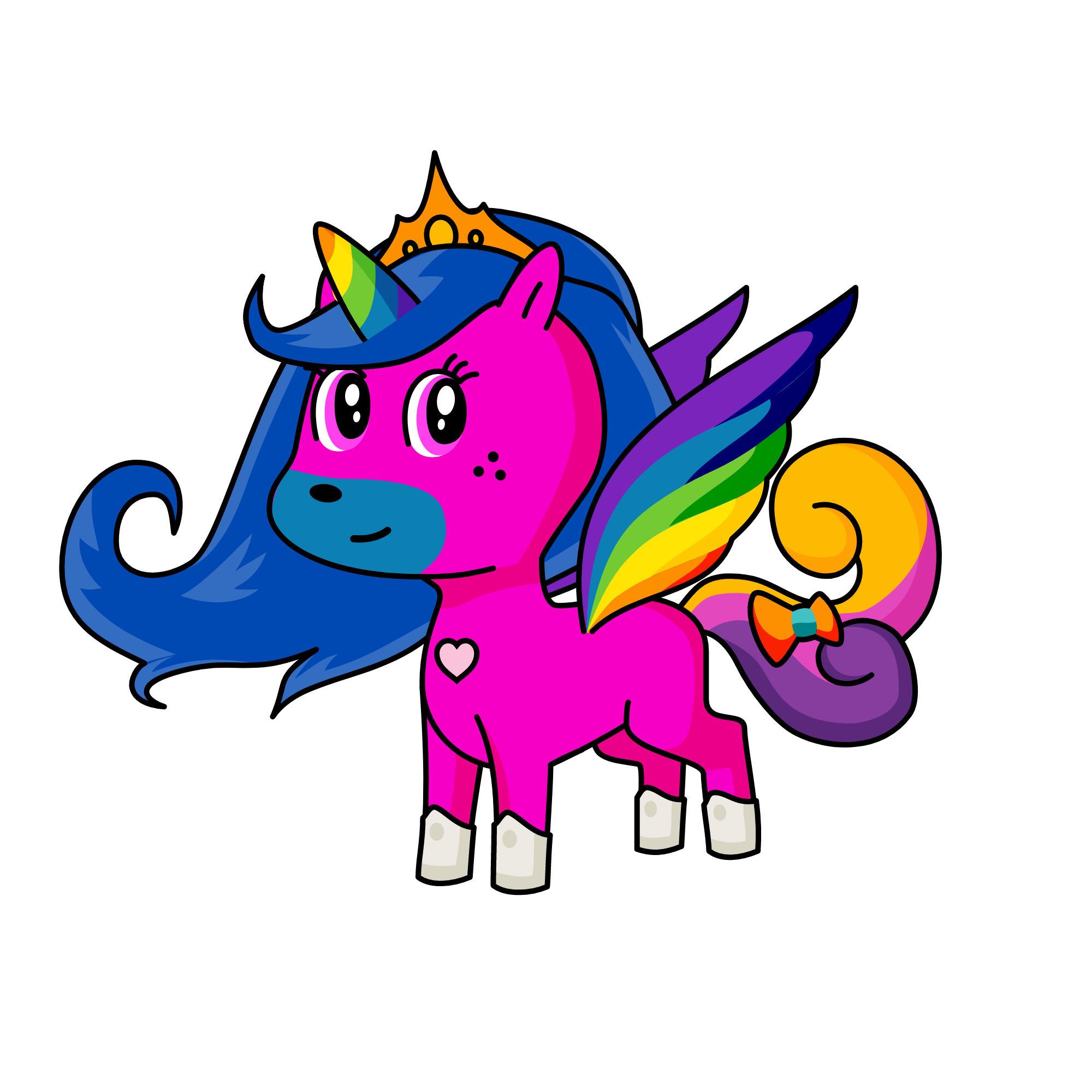 Queen uni, the unicorn