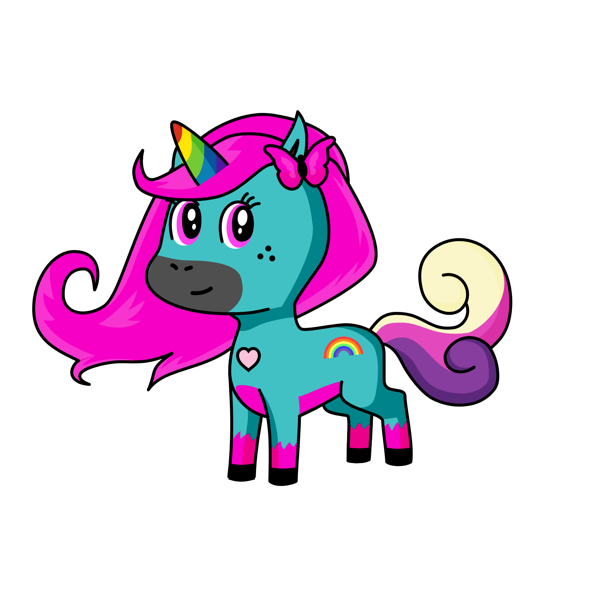 flutter, the unicorn