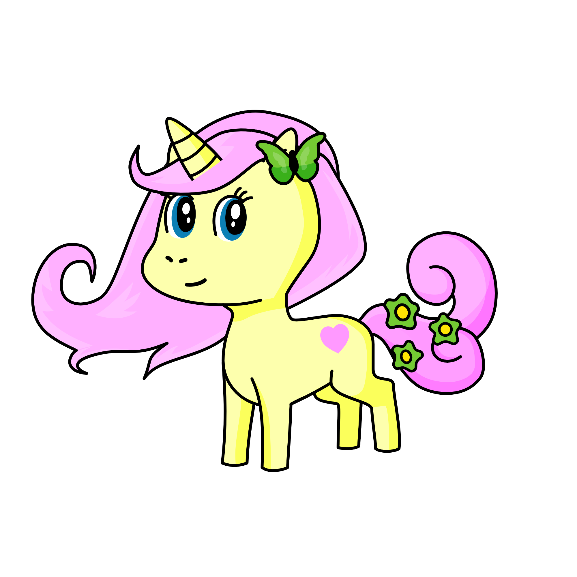 FlutterShy, the unicorn