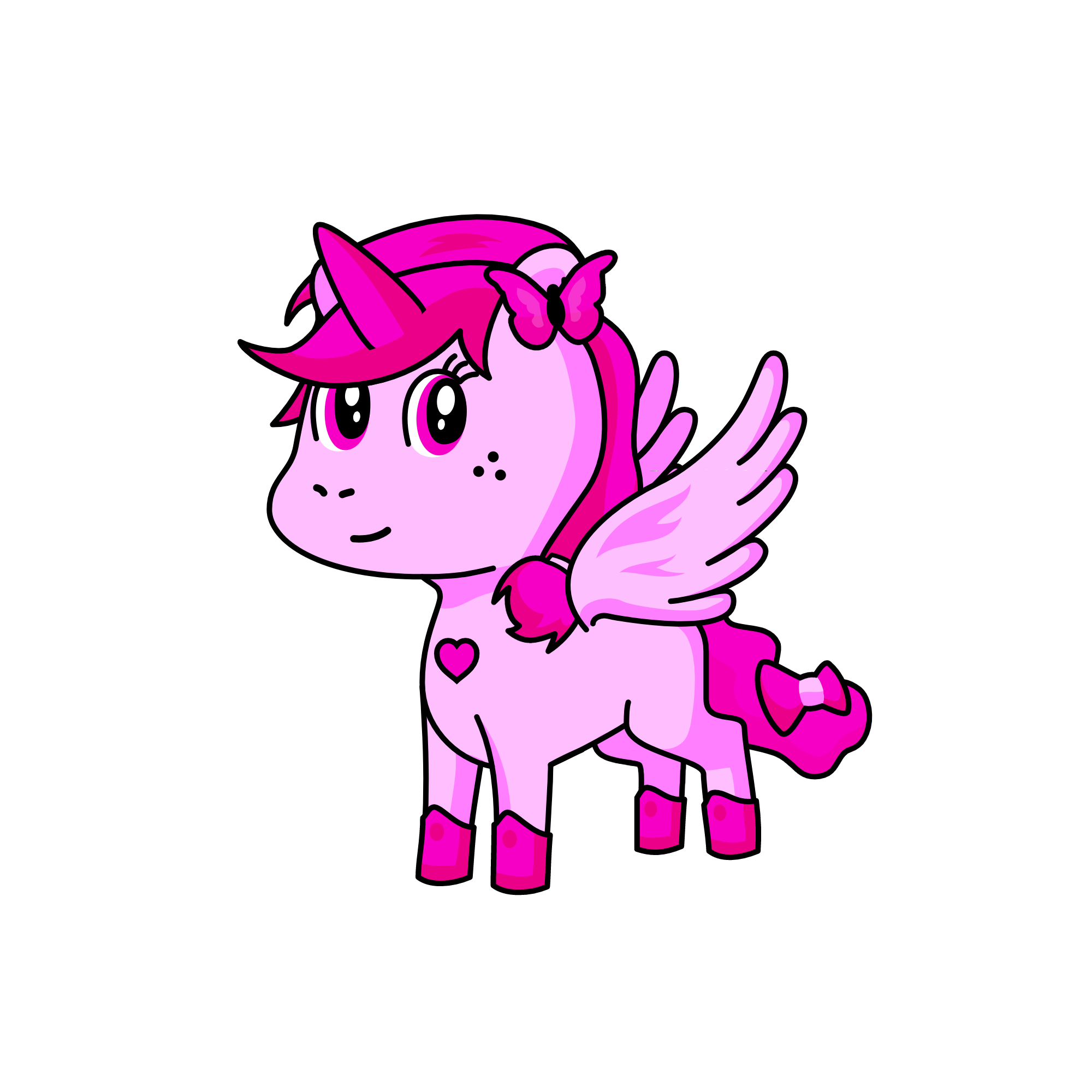 Pinky, the unicorn