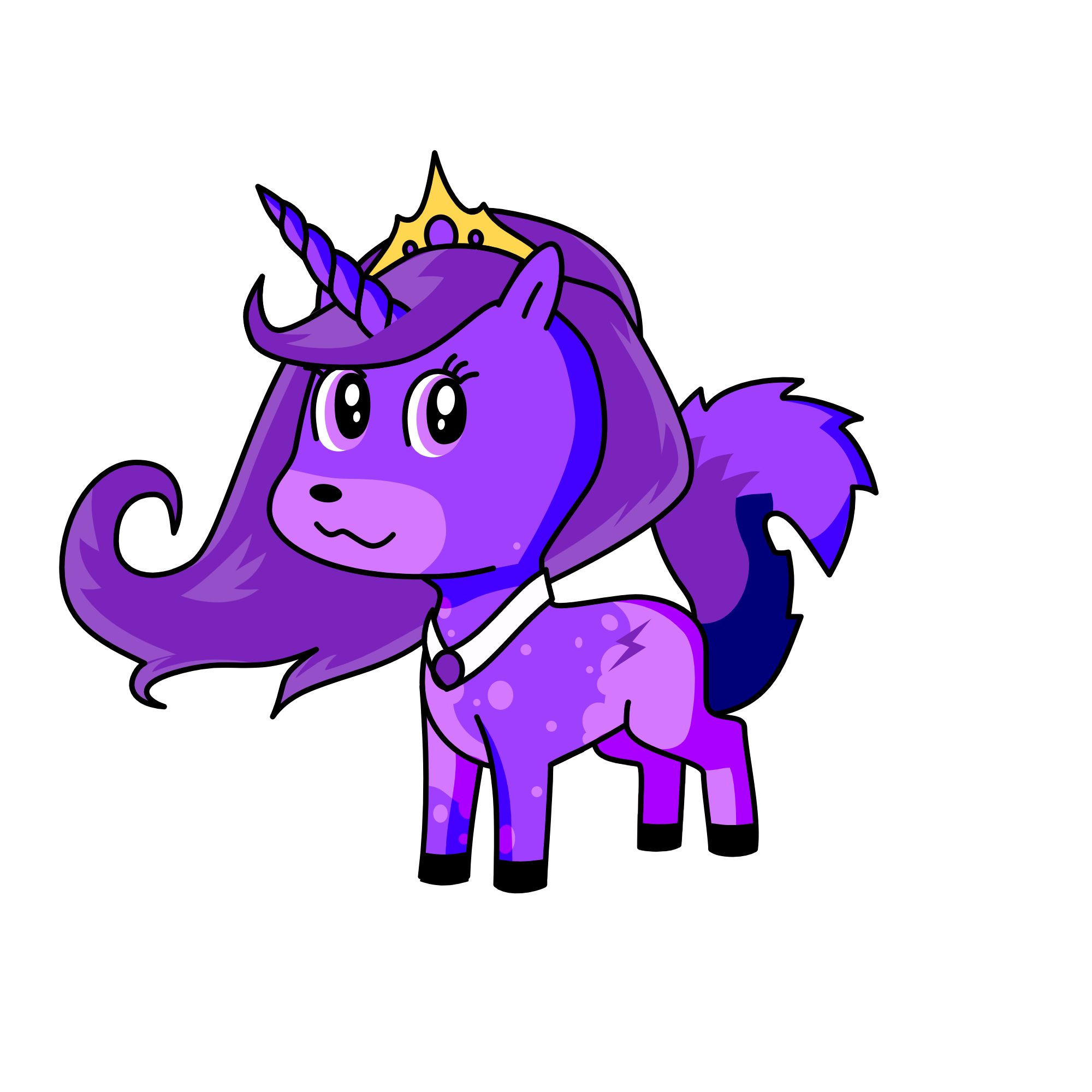 Purpleicorn, the unicorn