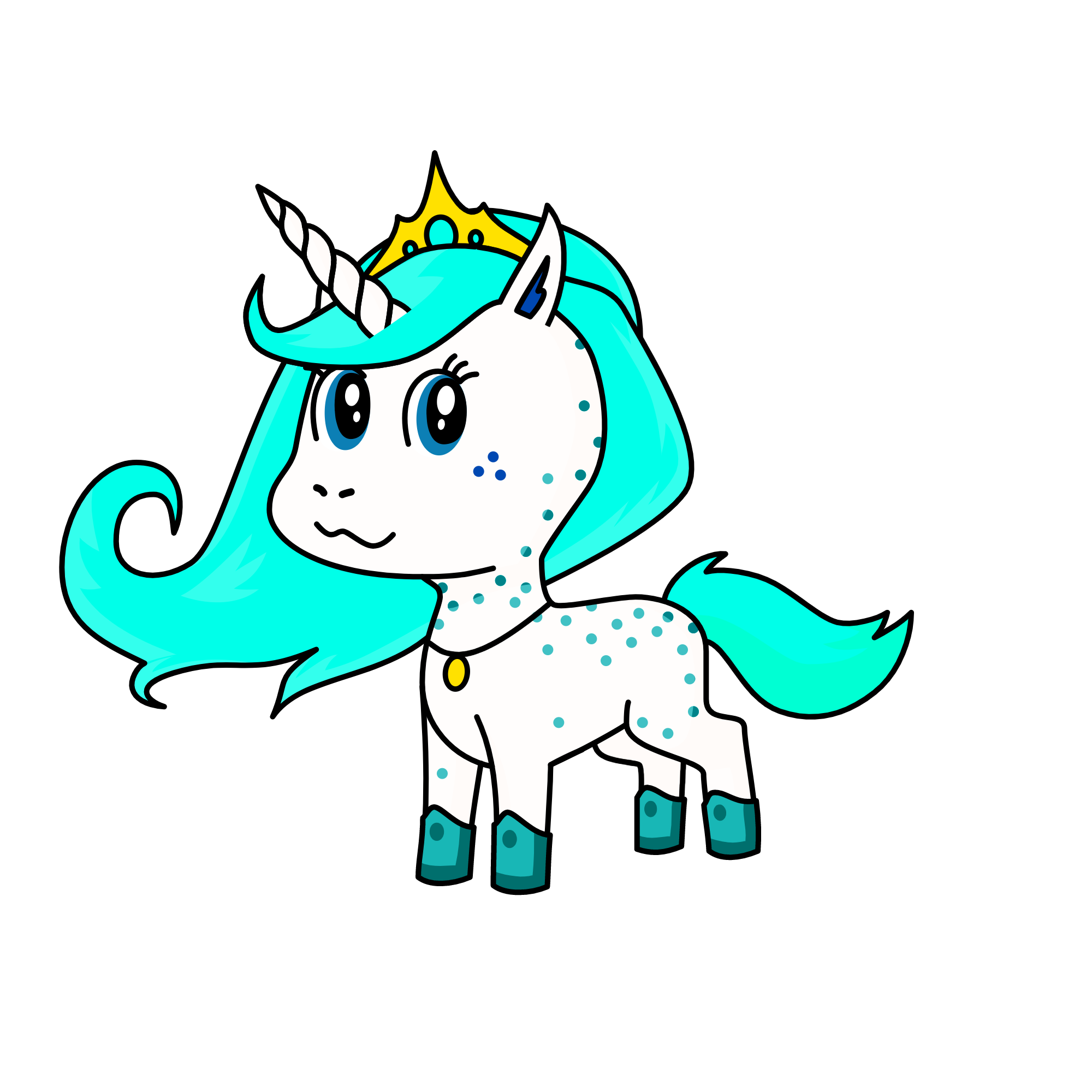 Queen Winter, the unicorn