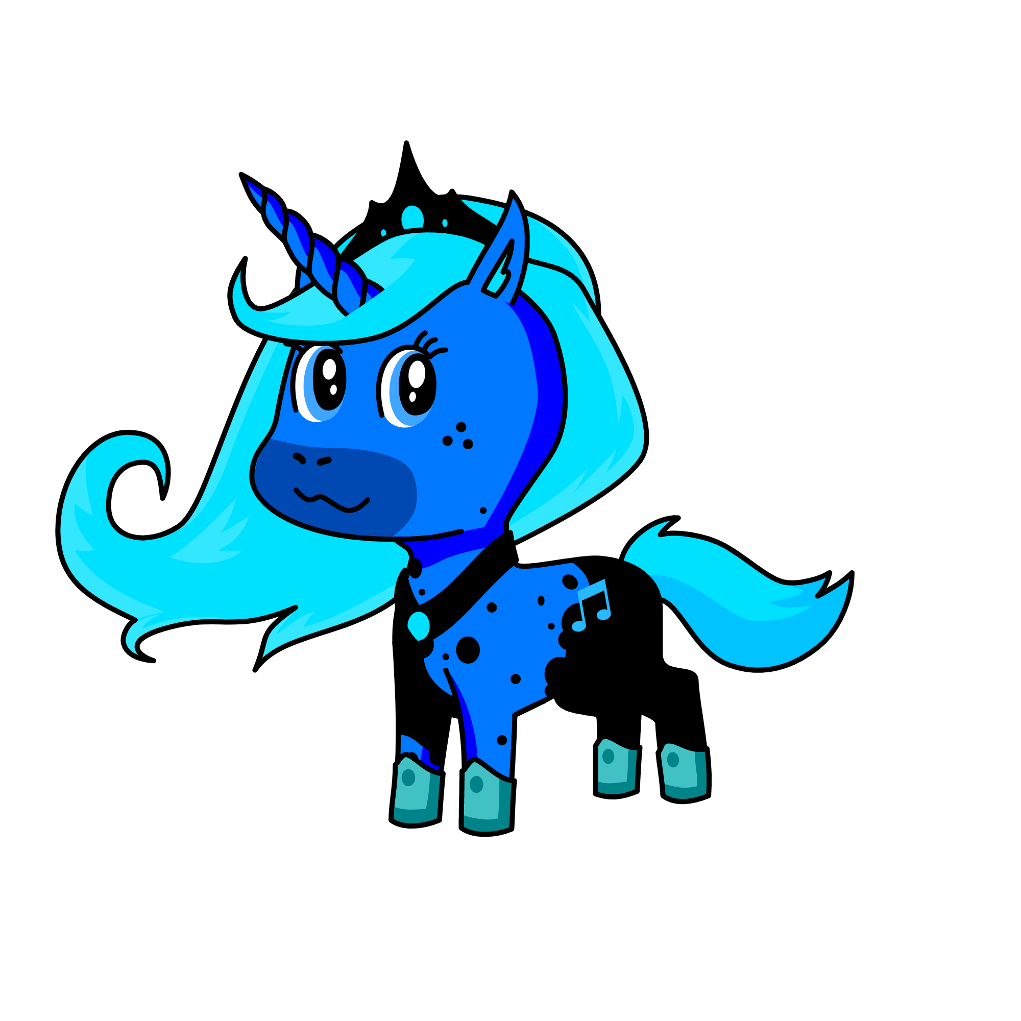Meh as Queen, the unicorn